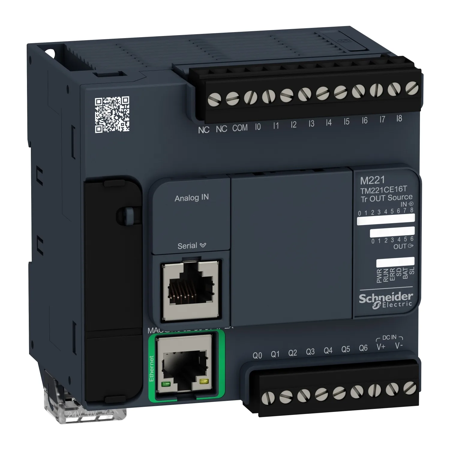 Schneider TM221CE16T - kontrolcü M221 16 GÇ transistör PNP Ethernet