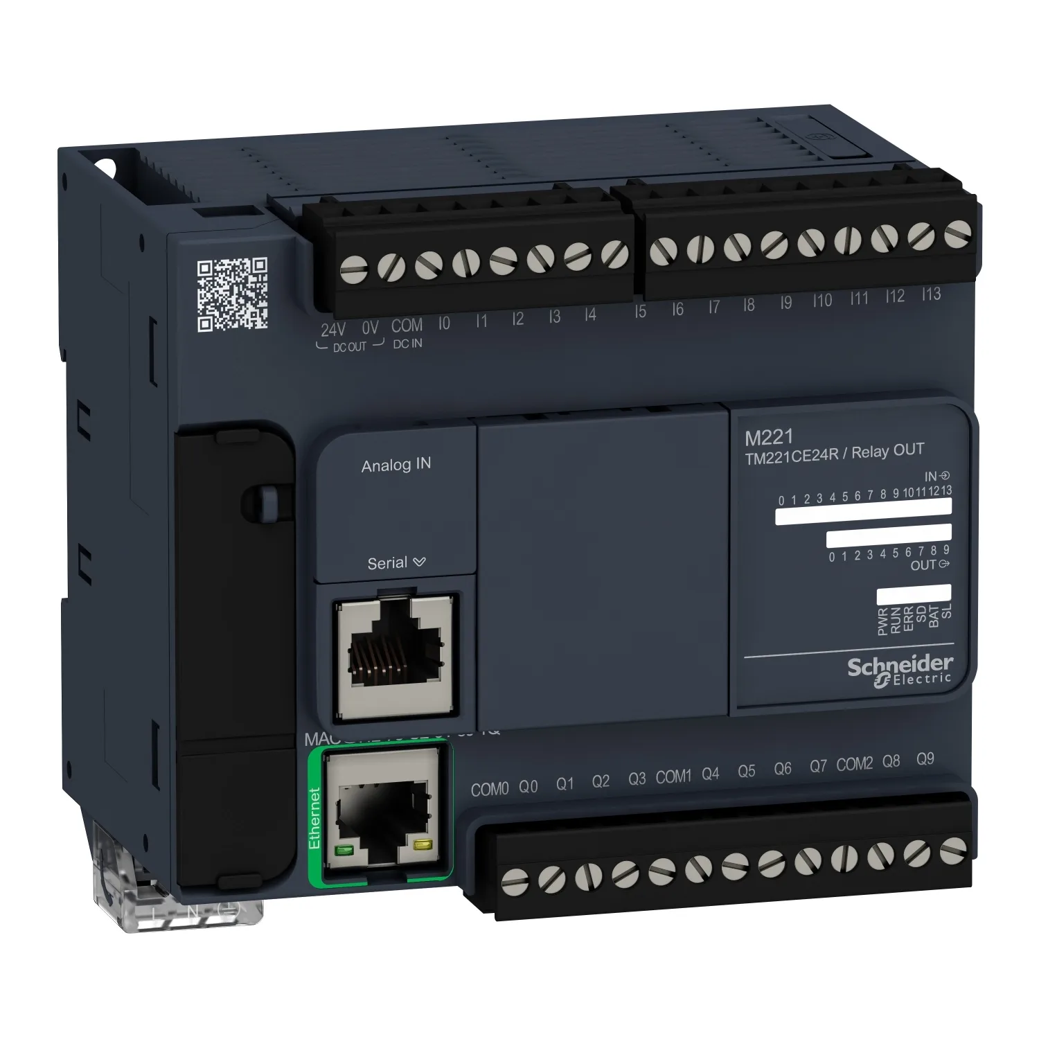 Schneider TM221CE24R - kontrolcü M221 24 GÇ röle Ethernet