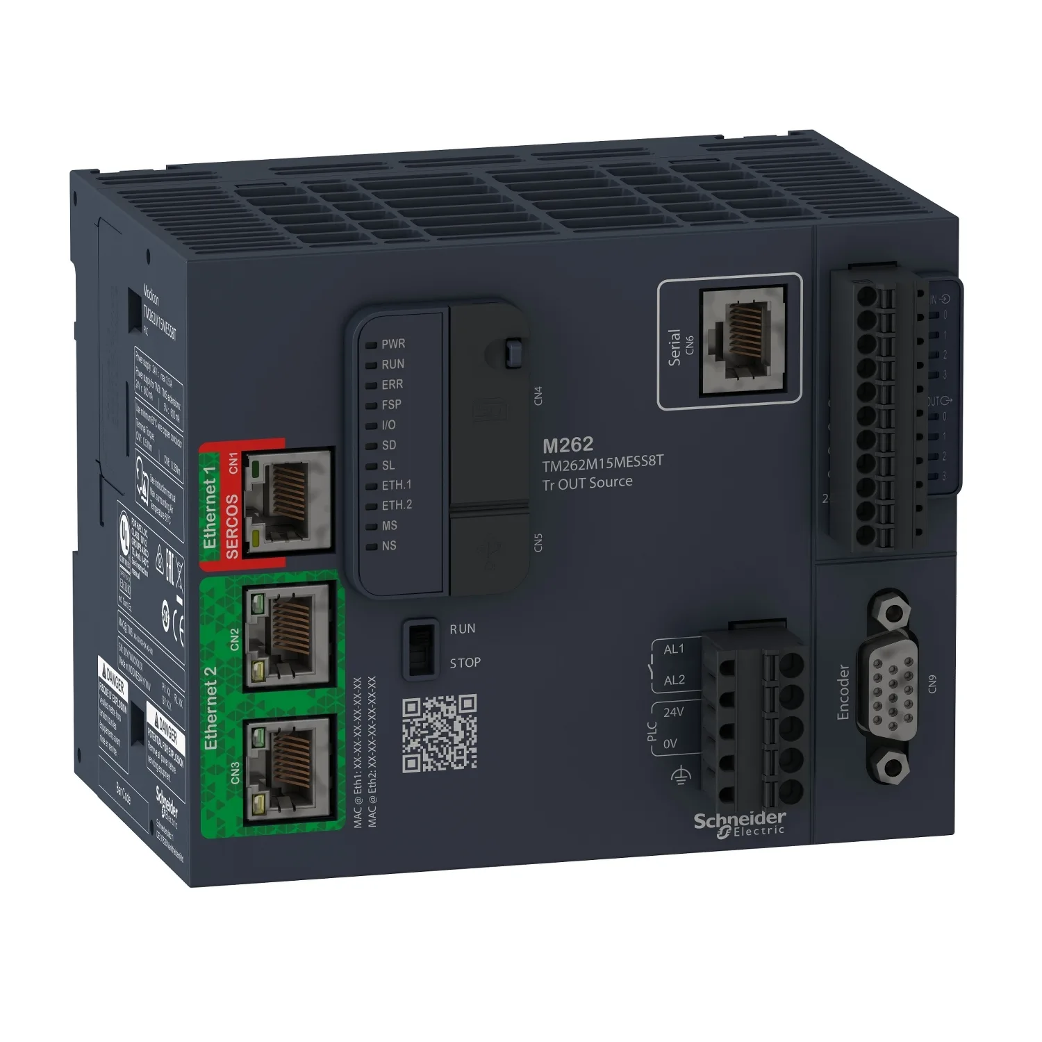 Schneider TM262M15MESS8T - M262 Motion PLC, 4 eksen/1ms