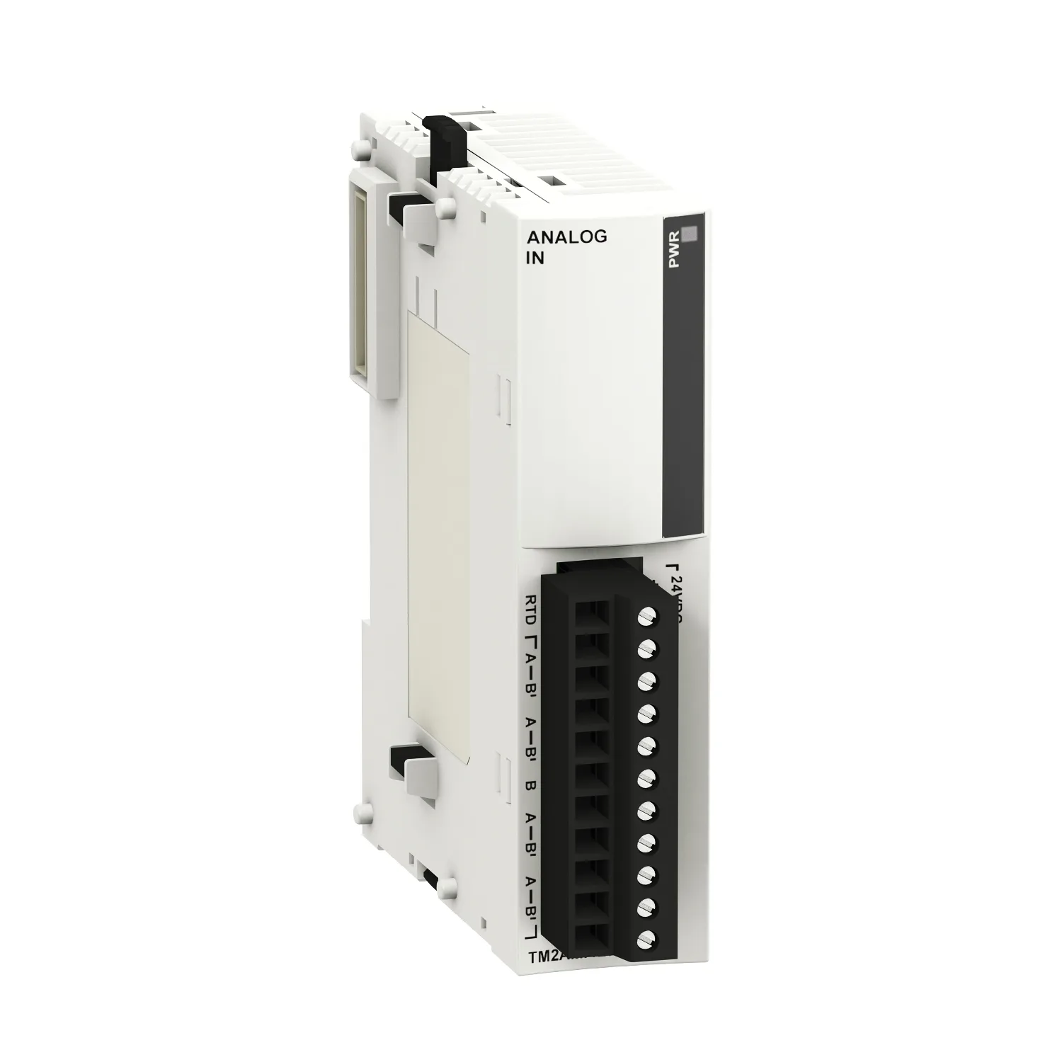 Schneider TM2AMI4LT - I/O expansion module, Modicon M238 logic controller, Twido, 4 inputs voltage/current/temperature, non differential, wear part