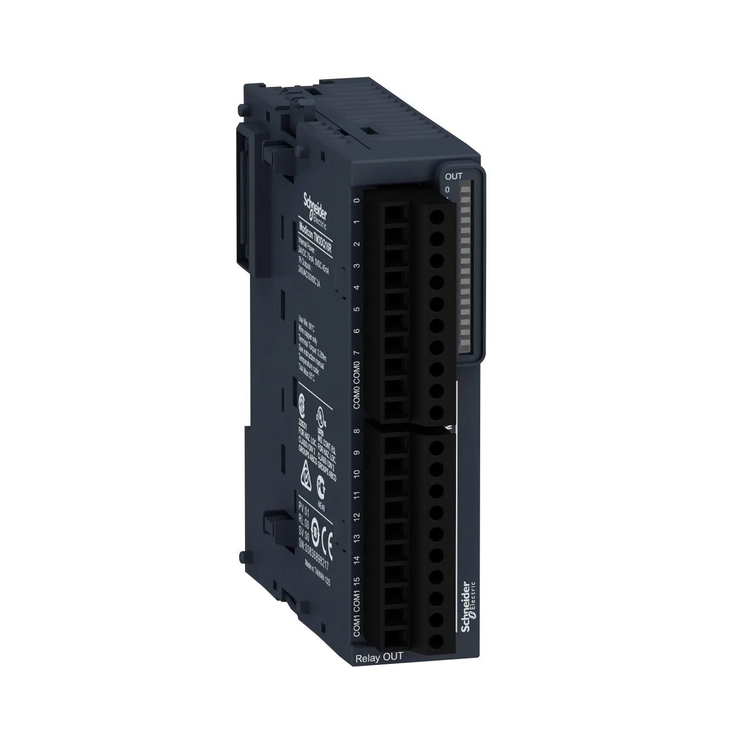 Schneider TM3DQ16R - TM3 I/O Modülü, 16DO, Röle