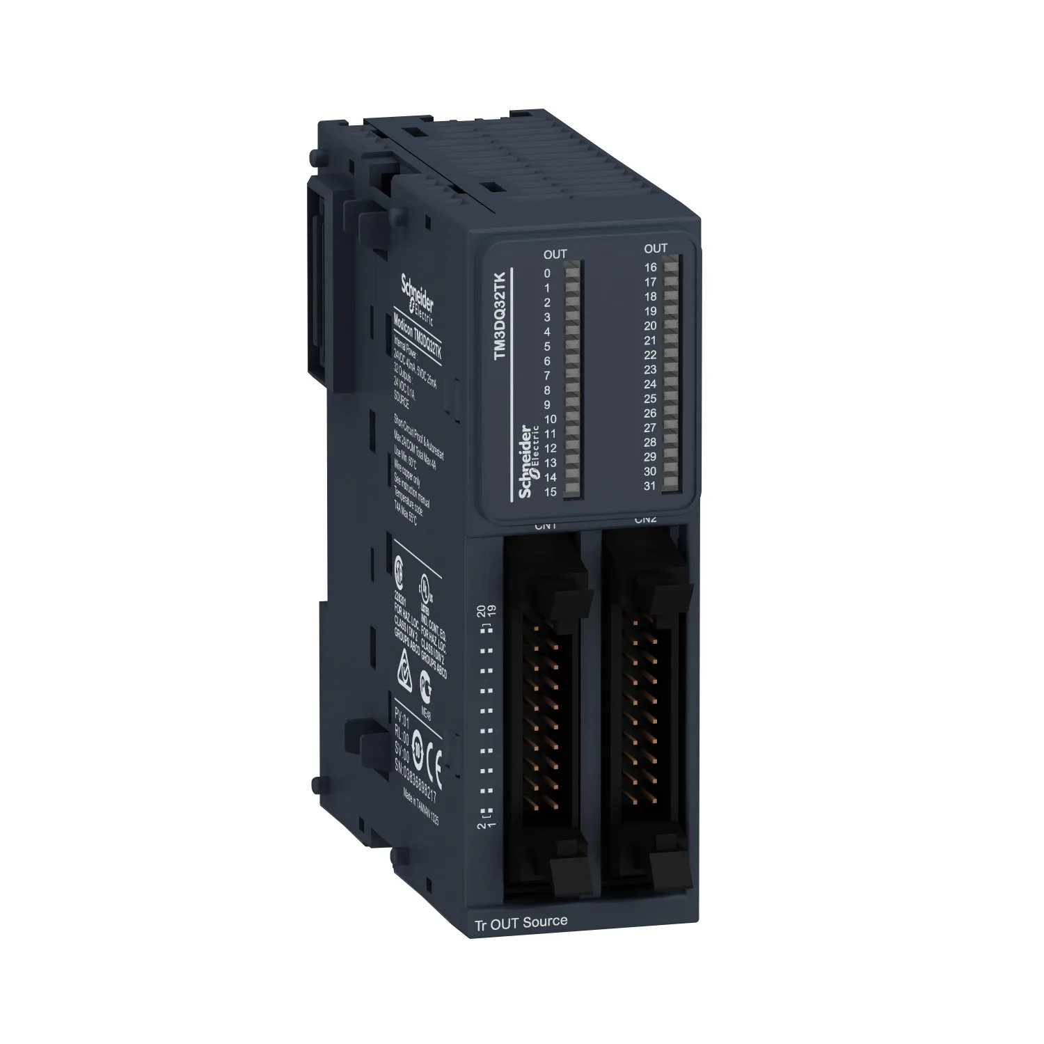 Schneider TM3DQ32TK - TM3 I/O Modülü, 32DO, Transistör, Source, HE10 konnektör