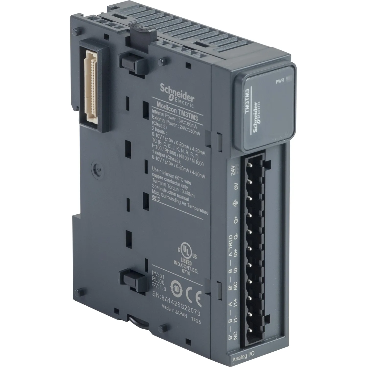 Schneider TM3TM3 - TM3TM3 - 2ch Analog Giriş, 2ch Analog Çıkış, Sıcaklık, Akım-Voltaj