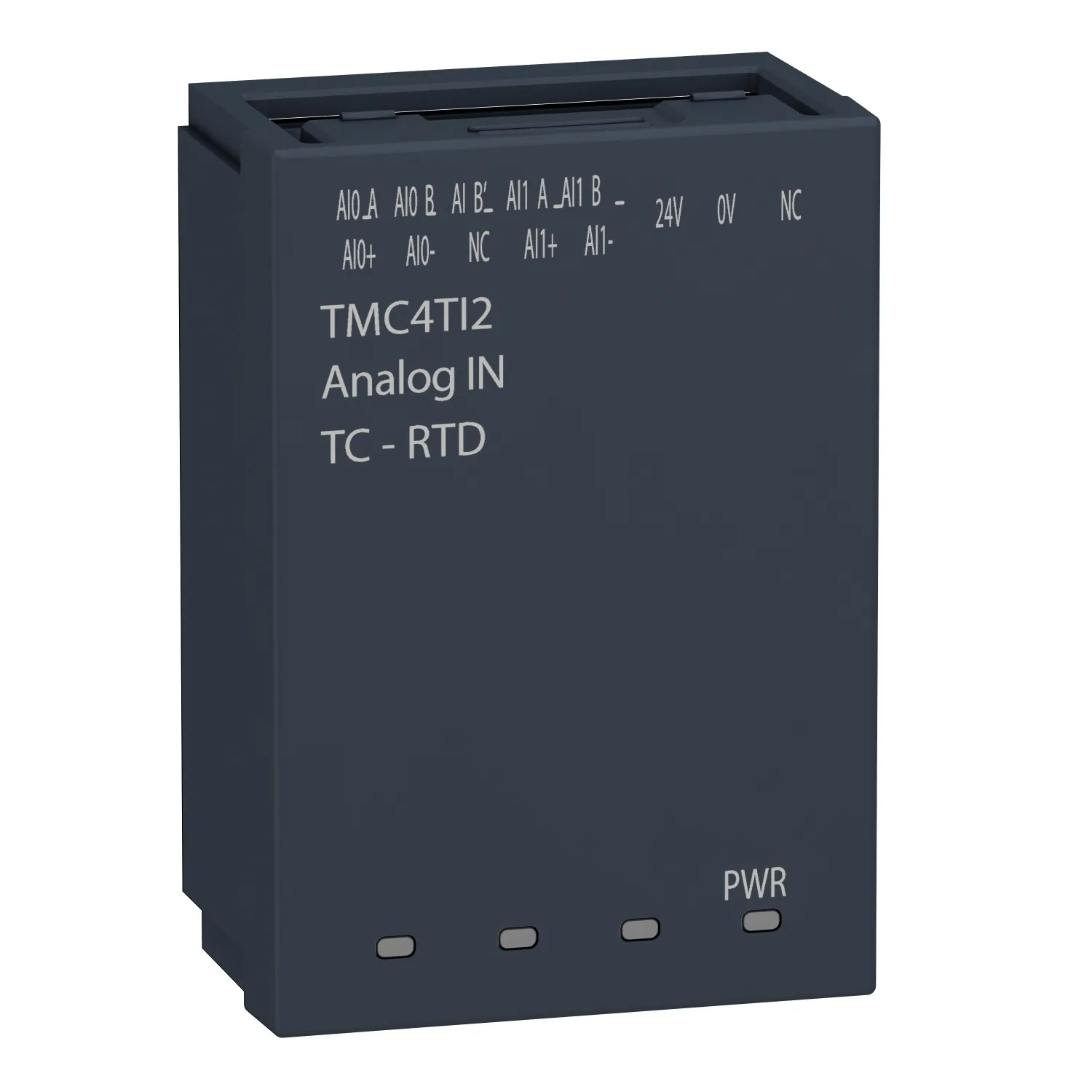 Schneider TMC4TI2 - Steckmodul, Modicon M241, E/A Erweiterung, 2 Temperatureingänge, Auflösung 14 Bit, Schraubklemmen