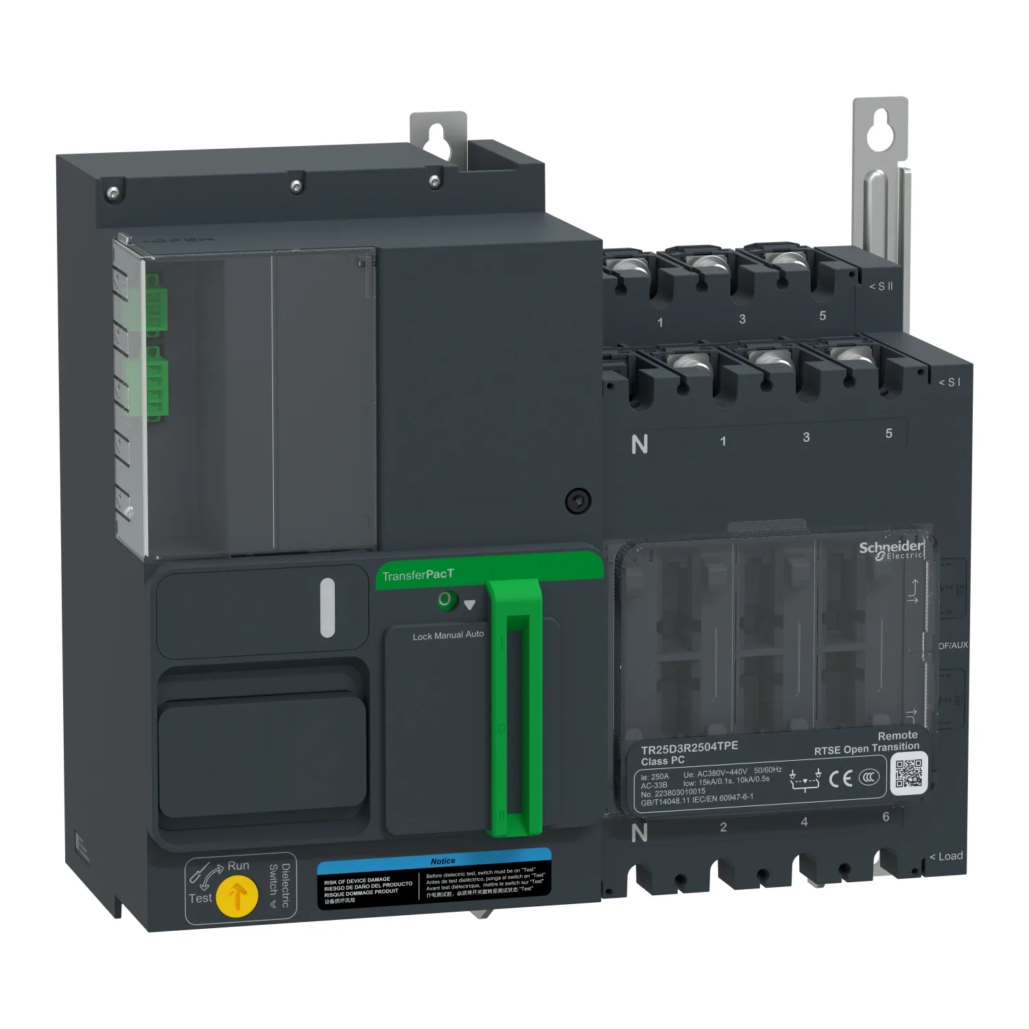 Schneider TR25D3R2004TPE - TR25,200A 3P Remote 400V