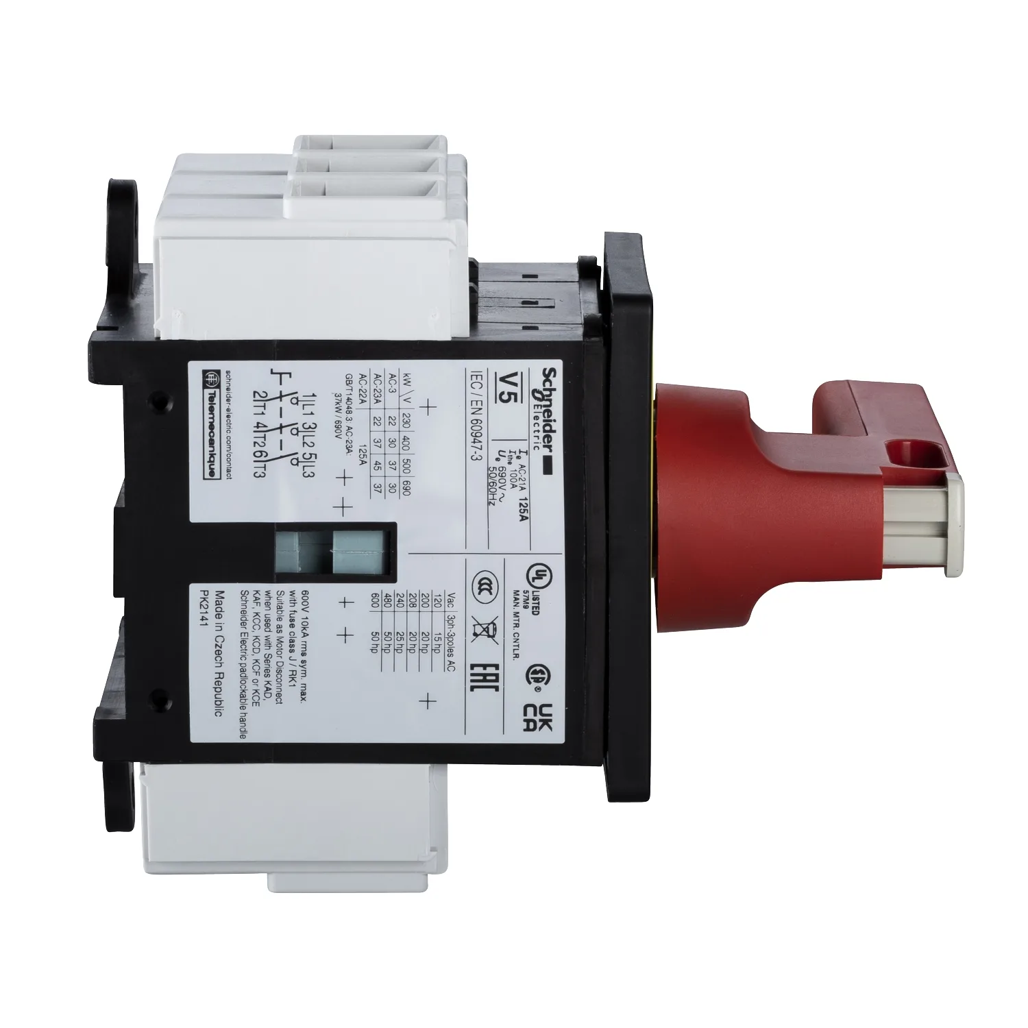 VCF5 - TeSys VARIO Acil Dur Yük Ayırıcı 125A - 2
