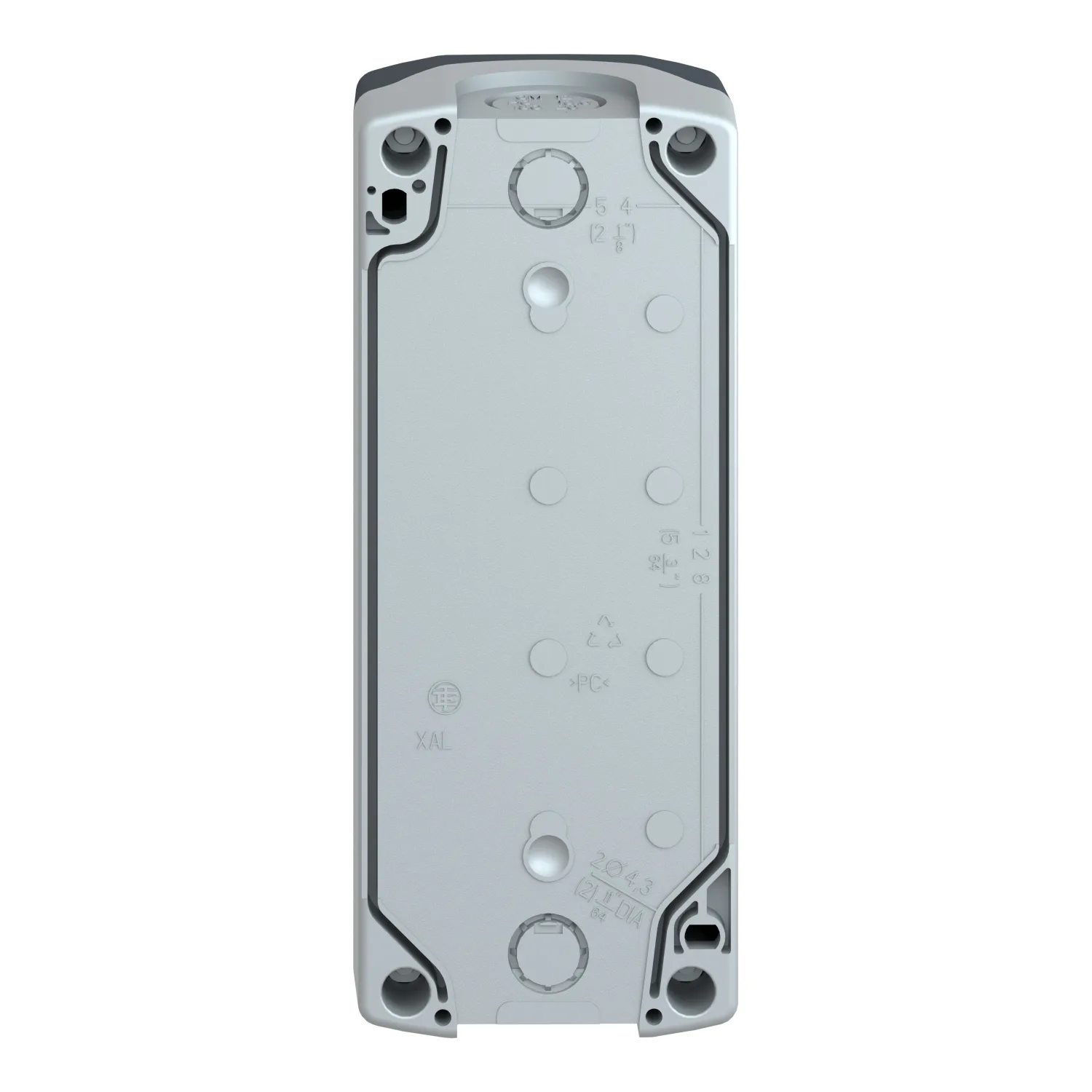 Schneider XALD04 - Gehäuse: für Fernbedienung; 22mm; IP66; X: 68mm; Y: 128mm; Z: 53mm