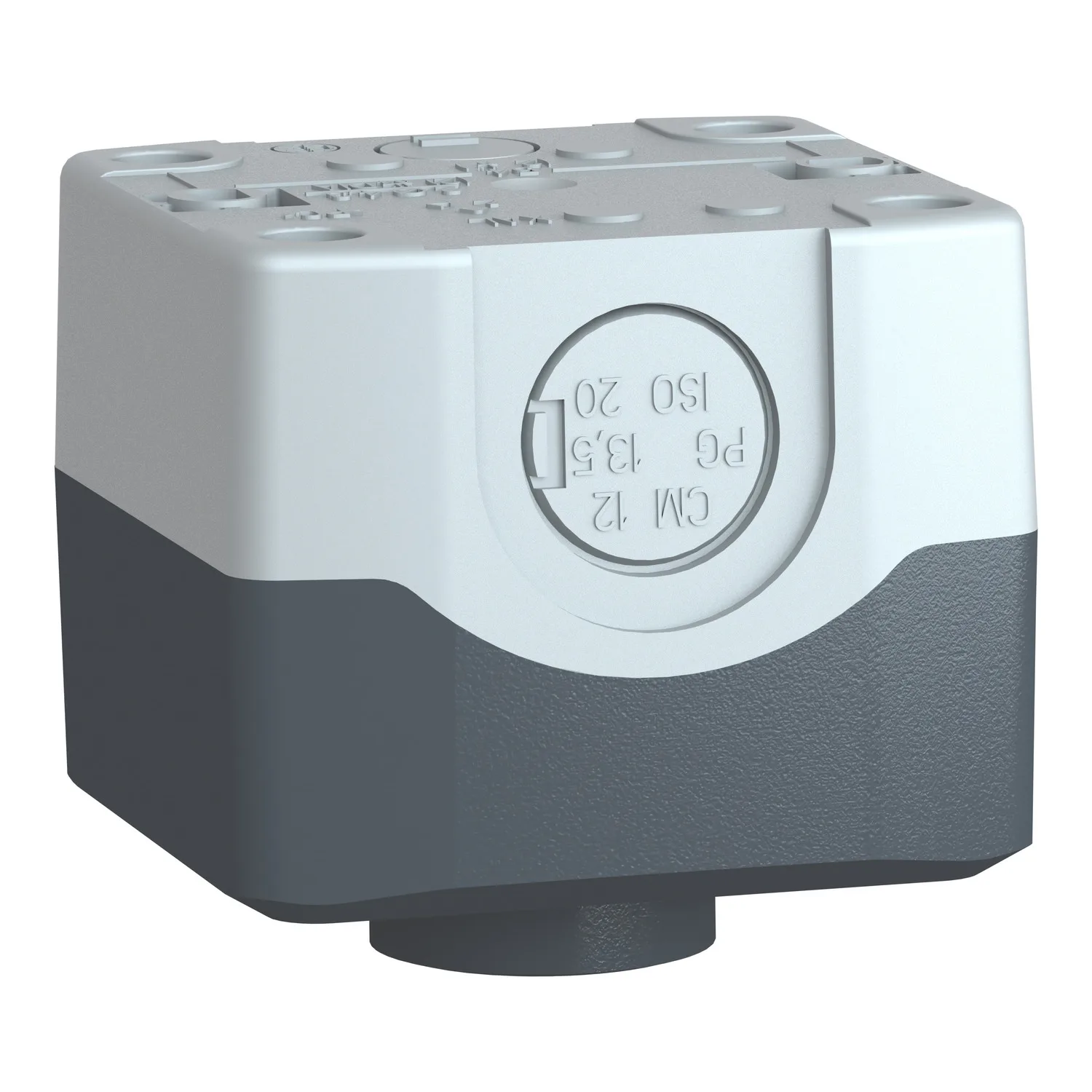 Schneider XALD102 - Steuerung kassette; 22mm; Harmony XB5; Il. przyc: 1; flach; IP66