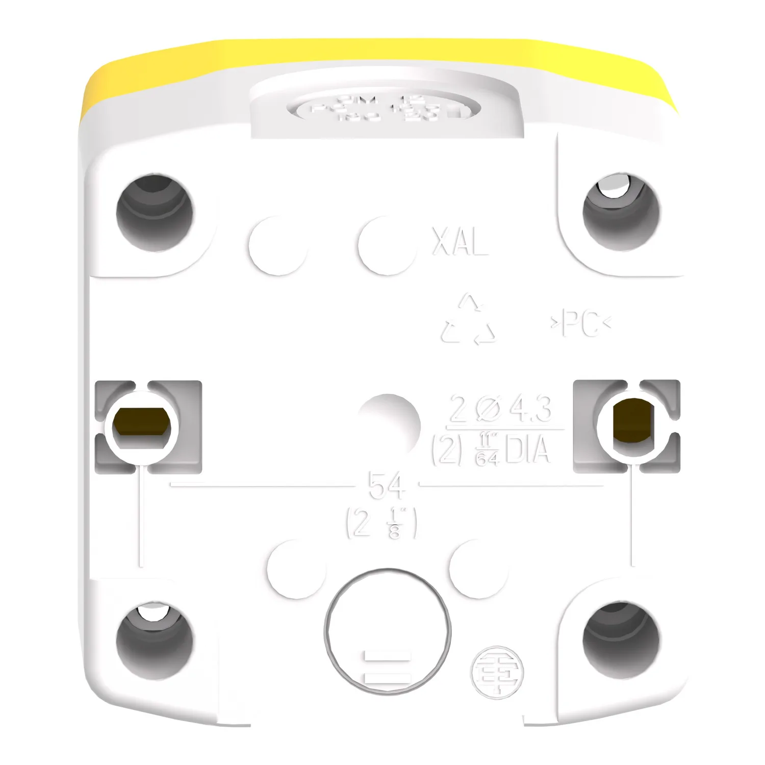 XALK178W3B140E - Illuminated ring, twist, pull 24V AC/DC - 4