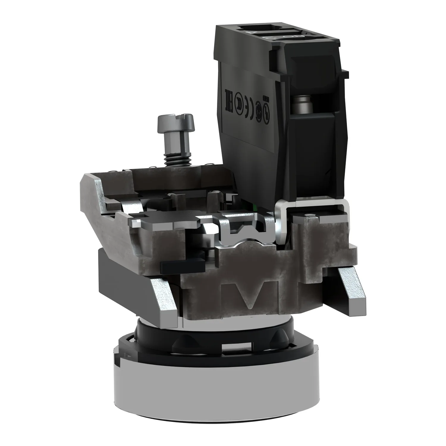 Schalter: Druck; 22mm; Stab.Pos: 1; NO; schwarz; Fehlen; 3A/240VAC - 3