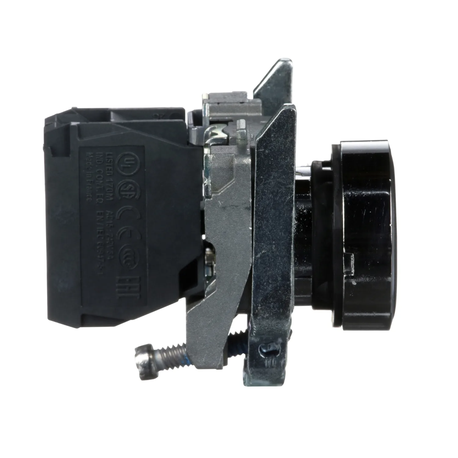 Schalter: Druck; 22mm; Stab.Pos: 1; NO; schwarz; Fehlen; 3A/240VAC - 5
