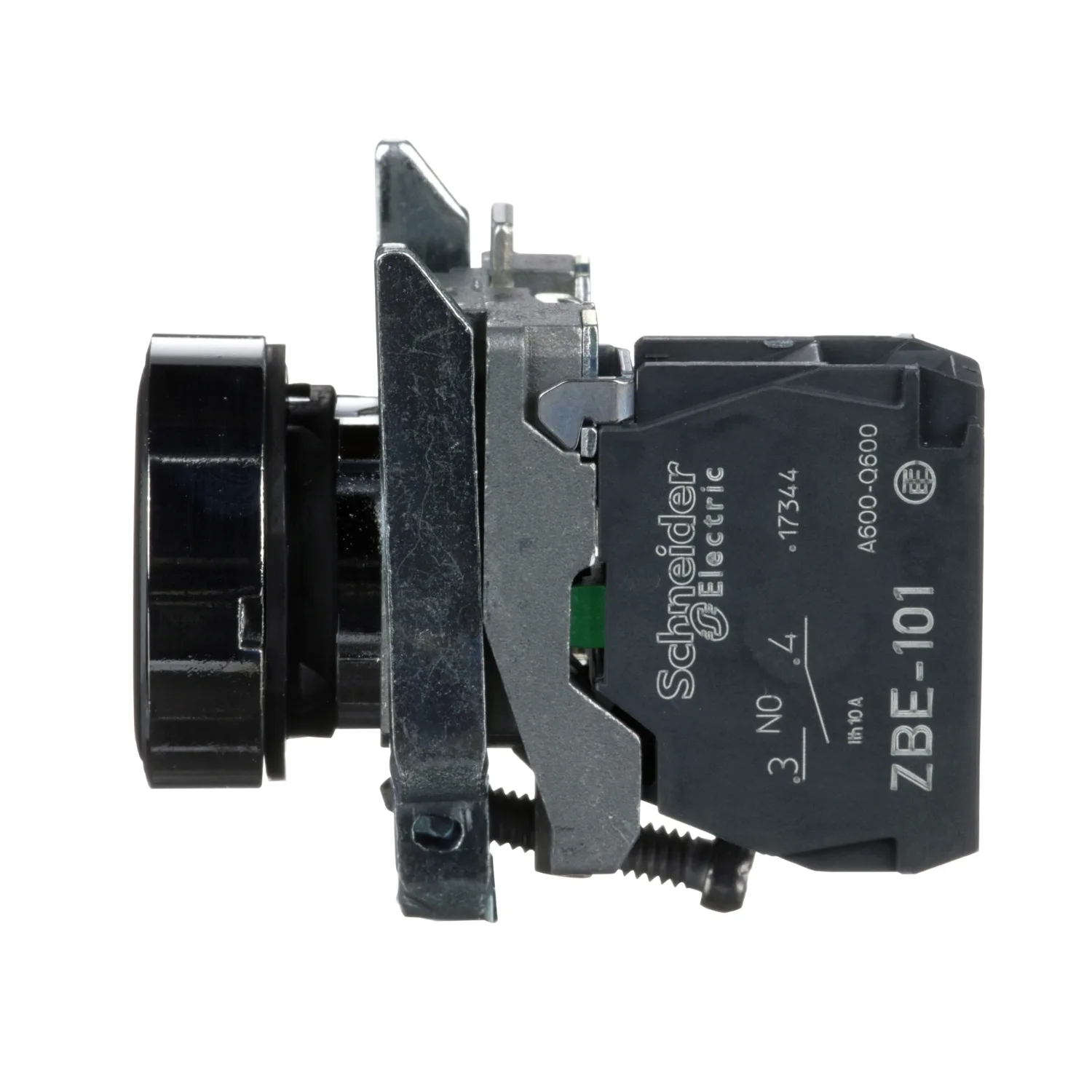 Schalter: Druck; 22mm; Stab.Pos: 1; NO; schwarz; Fehlen; 3A/240VAC - 6