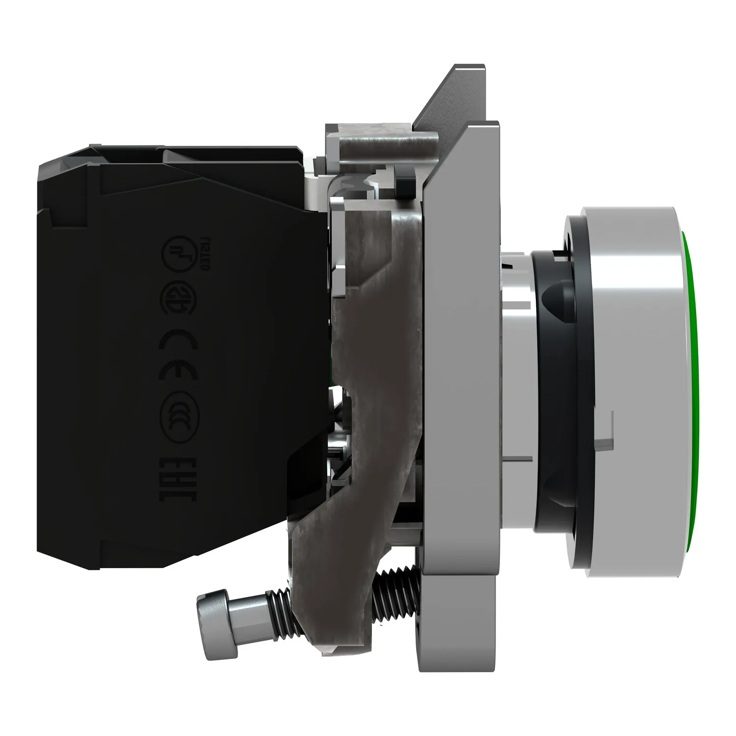 XB4BA3311 - Anahtar: basmalı buton; 22mm; NA; düz; Harmony XB4; yeşil; Ø22mm - 4