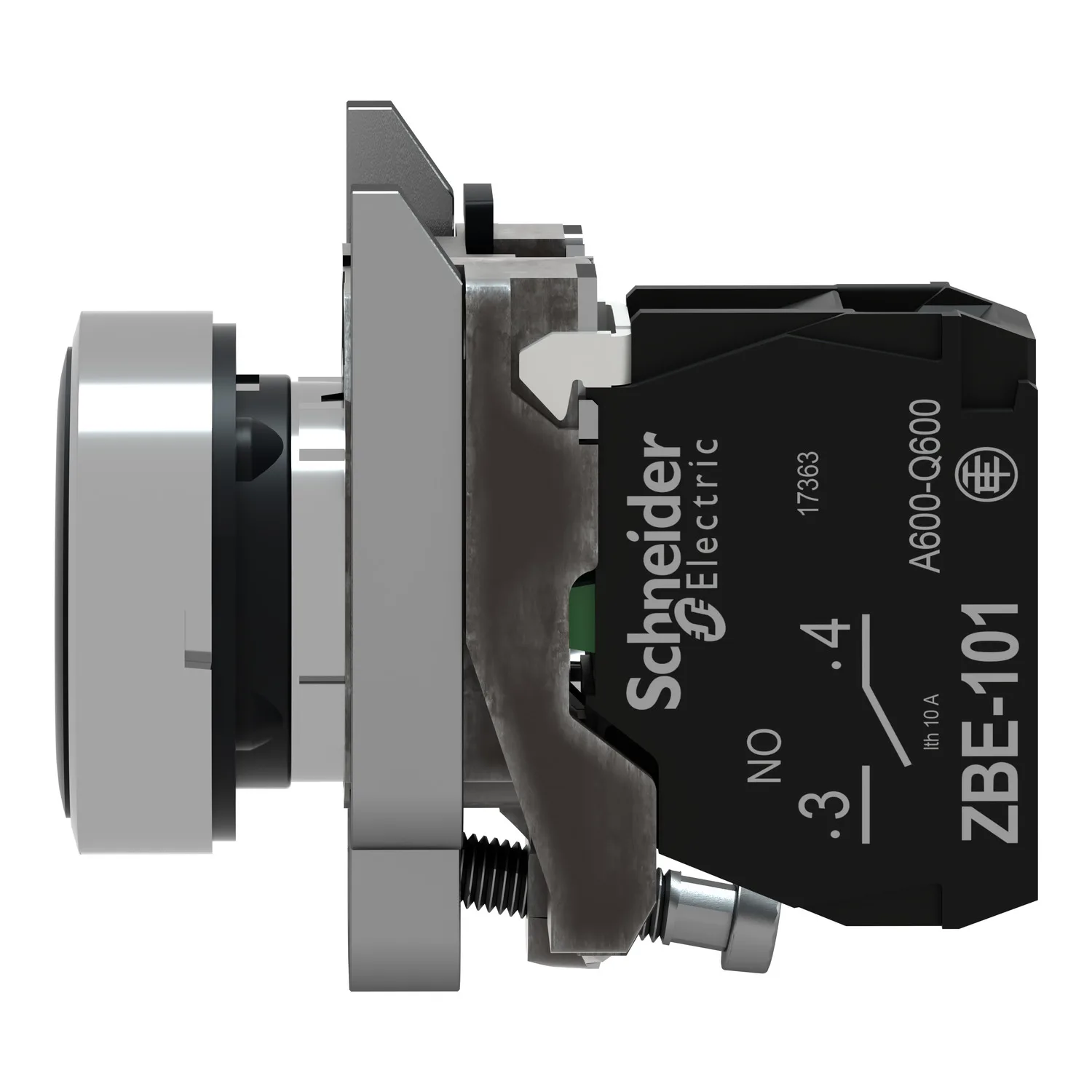 Schneider XB4BA3351 - Anahtar: basmalı buton; 22mm; NA; düz; Harmony XB4; siyah; Ø22mm