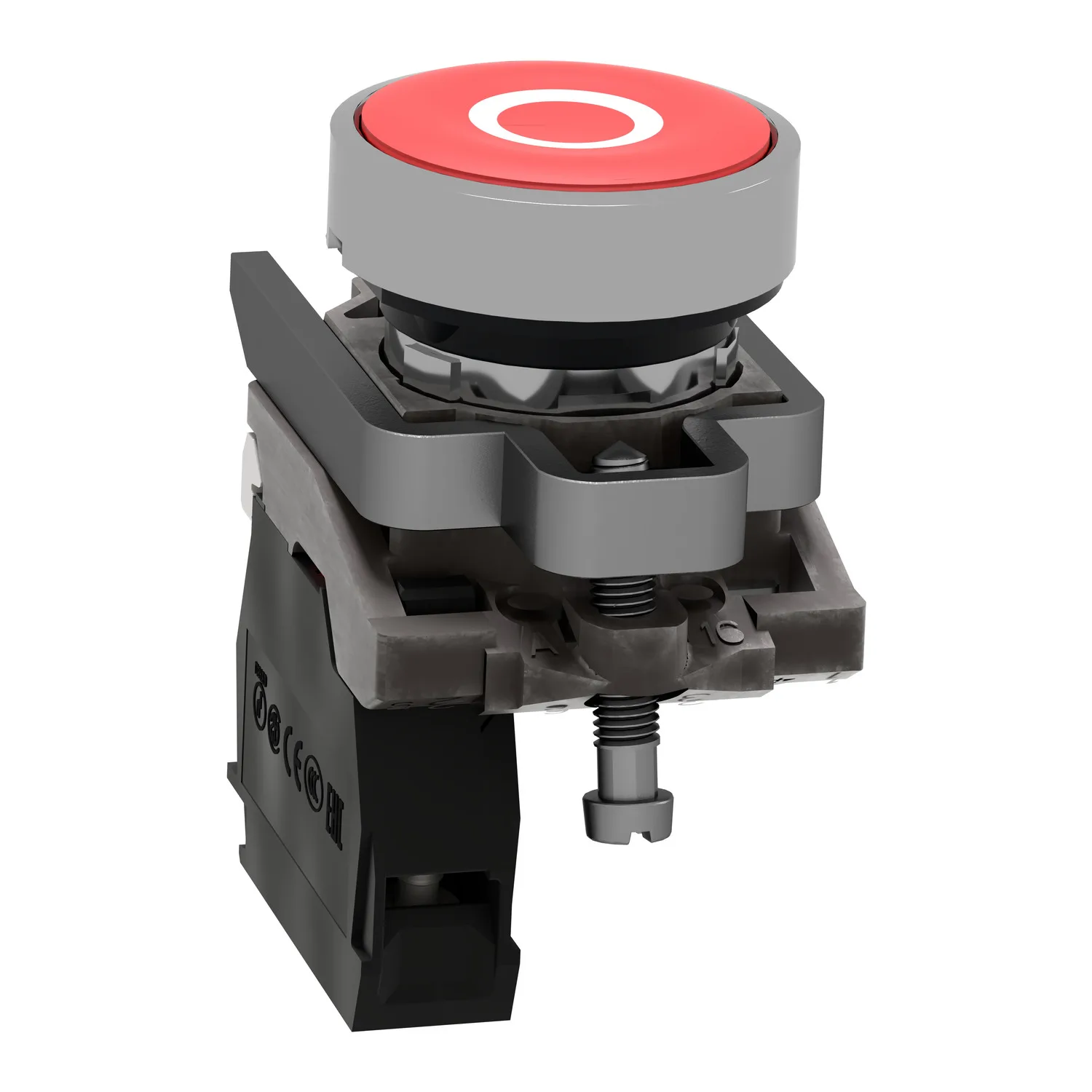 XB4BA4322 - Anahtar: basmalı düğme; 22mm; düz; Harmony XB4; Ø22mm - 5