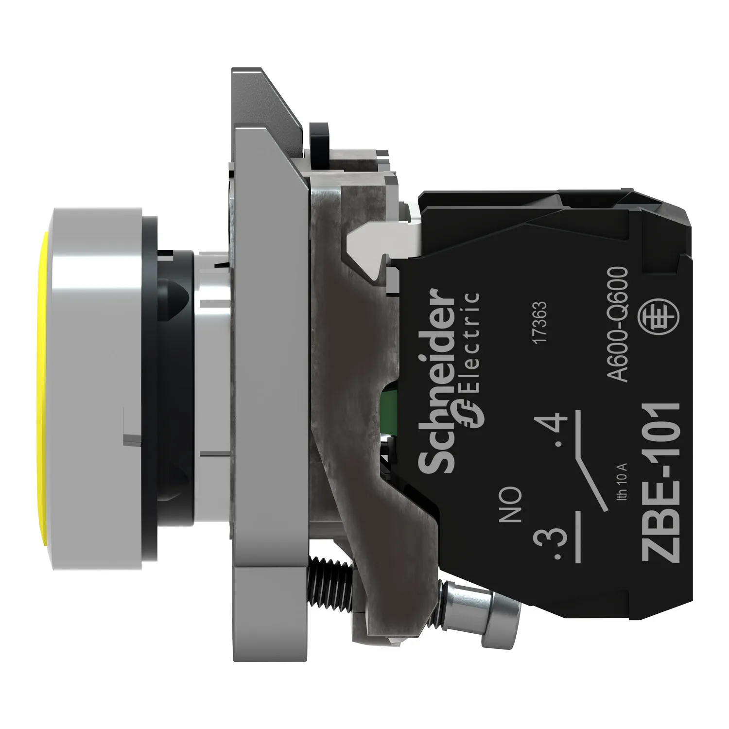 Commutateur: bouton-poussoir; 22mm; Pos.stab: 1; NO; jaune; manque - 3