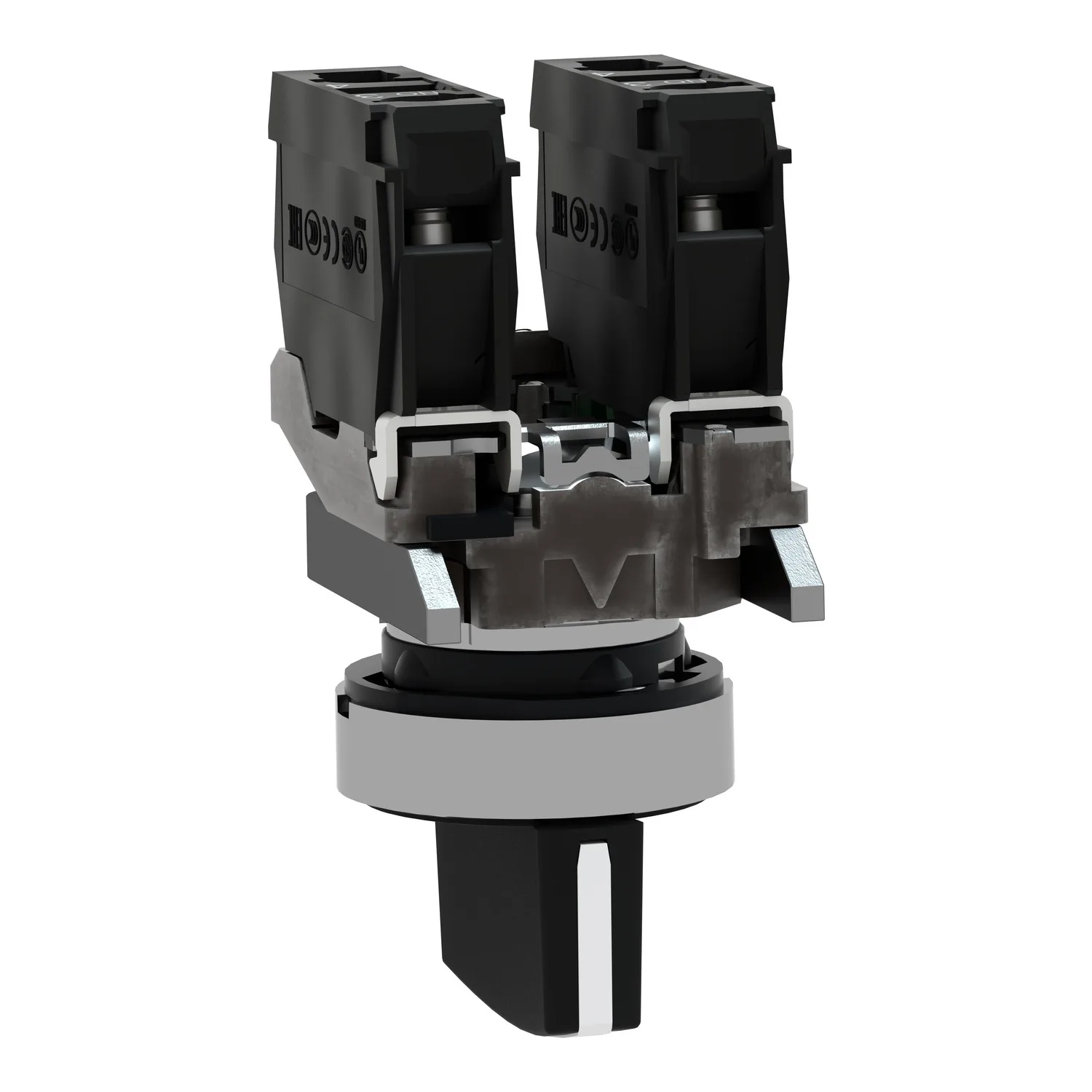 Switch: rotary; 22mm; NO x2; black; none; 3A/240VAC; 0.55A/125VDC - 4
