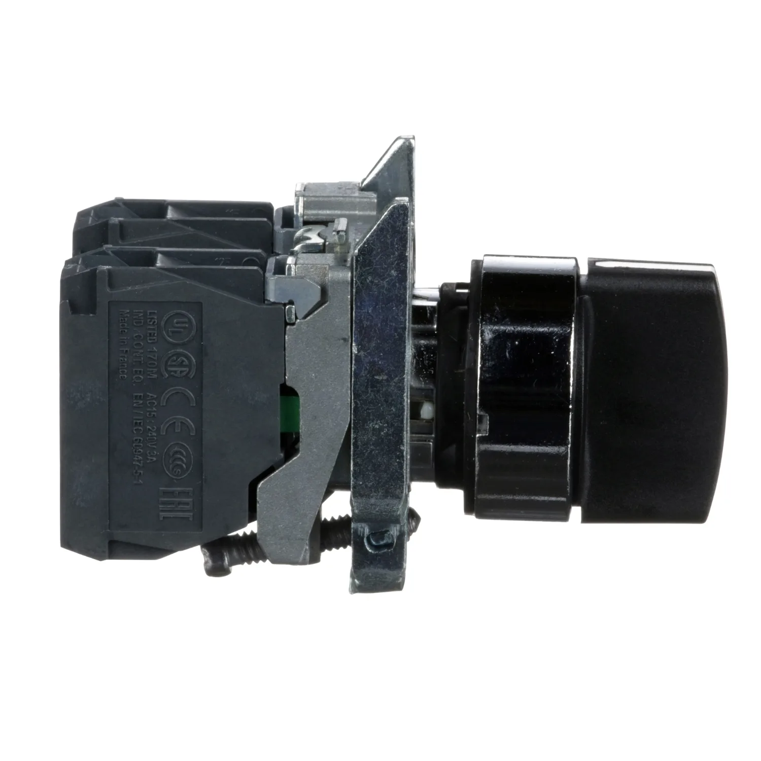 Switch: rotary; 22mm; NO x2; black; none; 3A/240VAC; 0.55A/125VDC - 6