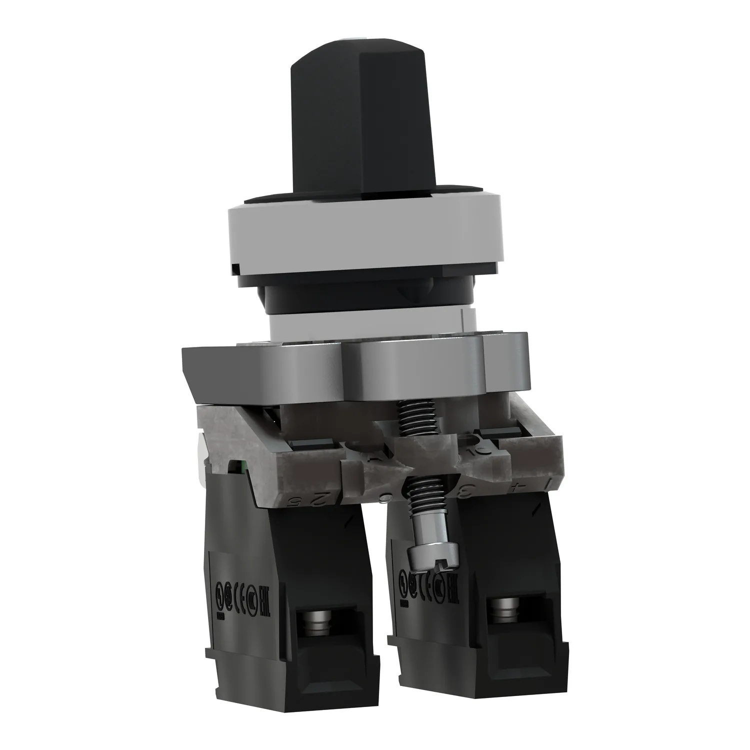 XB4BD53 - Şalter: döner; 22mm; NO x2; siyah; yok; 3A/240VAC; 0.55A/125VDC - 5