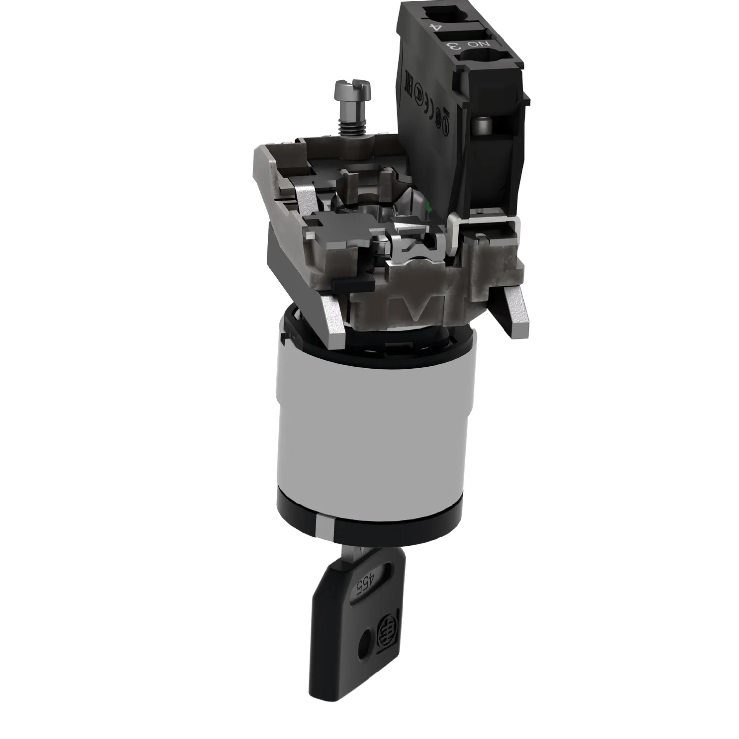 Switch: rotary with key; 22mm; Stabl.pos: 2; NO; black; none; IP66 - 4