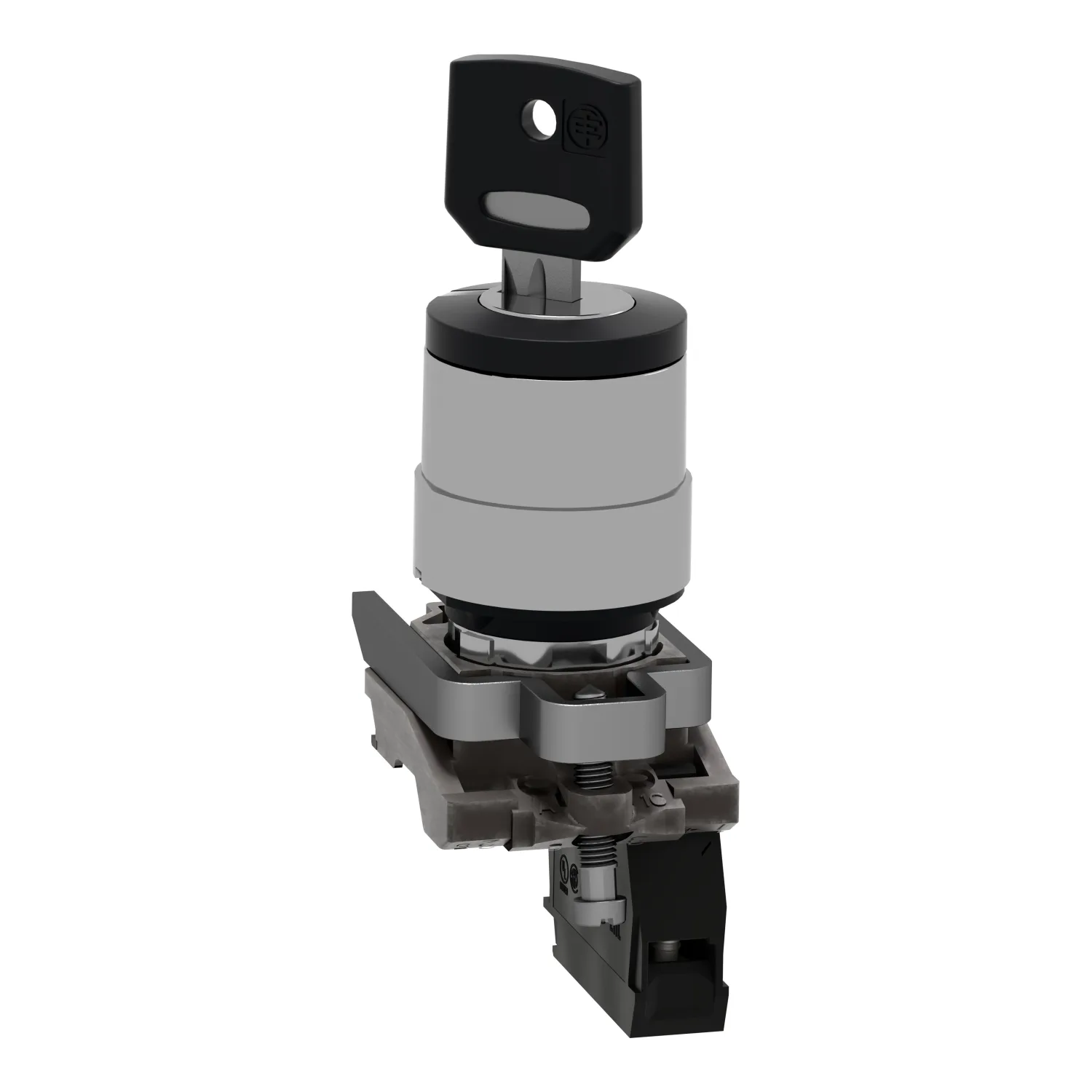 Switch: rotary with key; 22mm; Stabl.pos: 2; NO; black; none; IP66 - 5