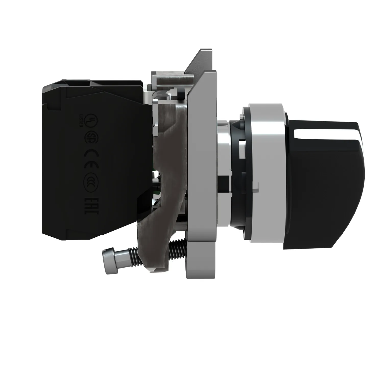 Switch: rotary; 22mm; NO; black; none; 3A/240VAC; 0.55A/125VDC; IP66 - 4
