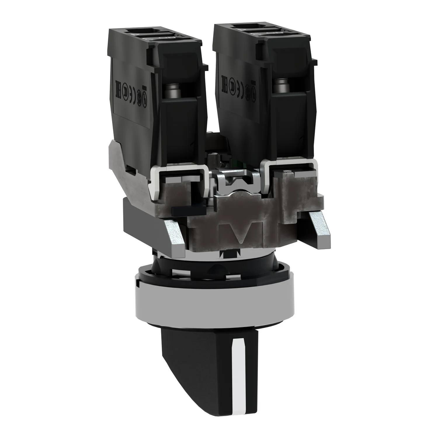 Schneider XB4BJ33 - Şalter: döner; 22mm; NA x2; siyah; yok; 3A/240VAC; 0.55A/125VDC