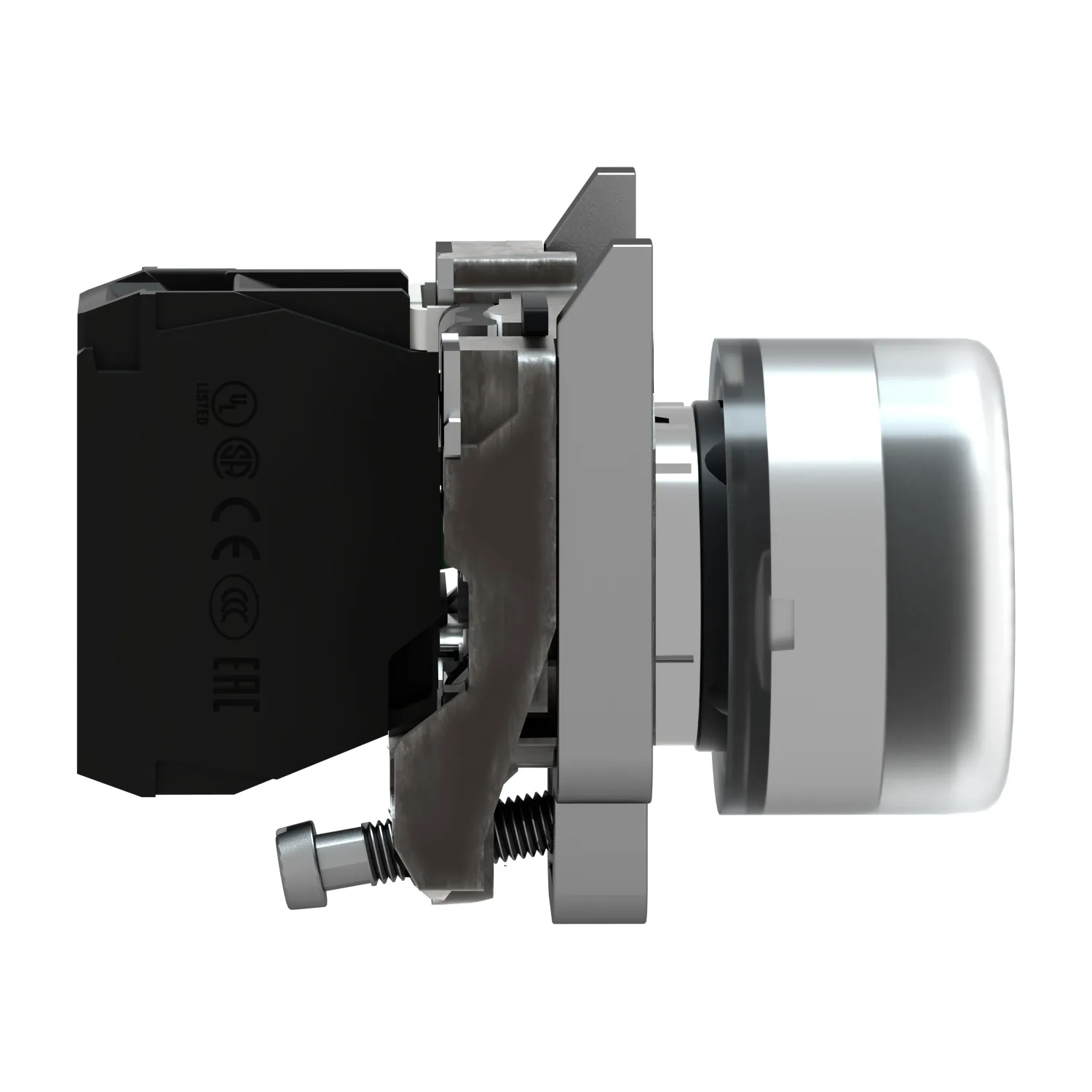 XB4BP21 - Anahtar: basmalı buton; 22mm; NO; siyah; yok; 3A/240VAC; 0.55A/125VDC - 4
