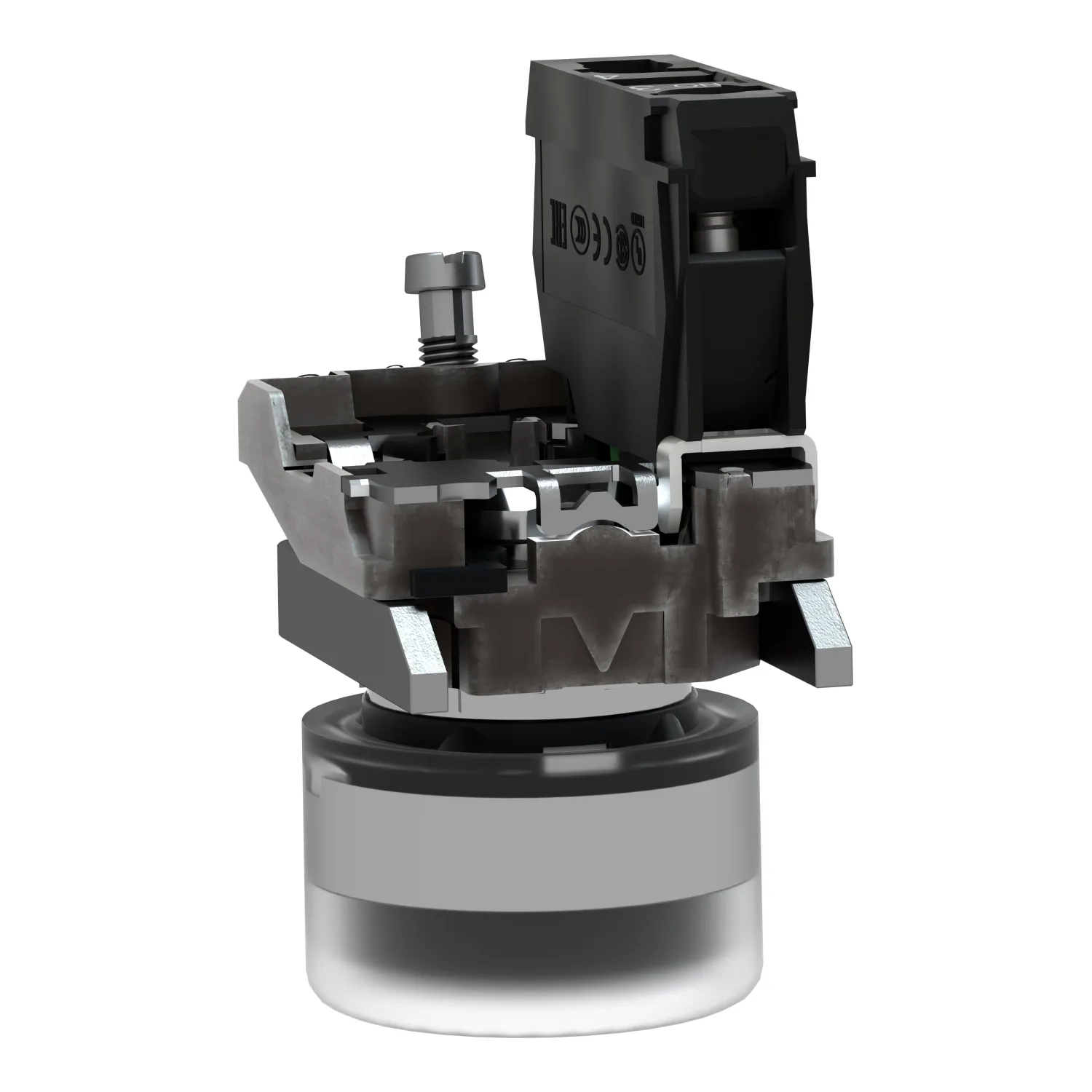 Schneider XB4BP21 - Anahtar: basmalı buton; 22mm; NO; siyah; yok; 3A/240VAC; 0.55A/125VDC