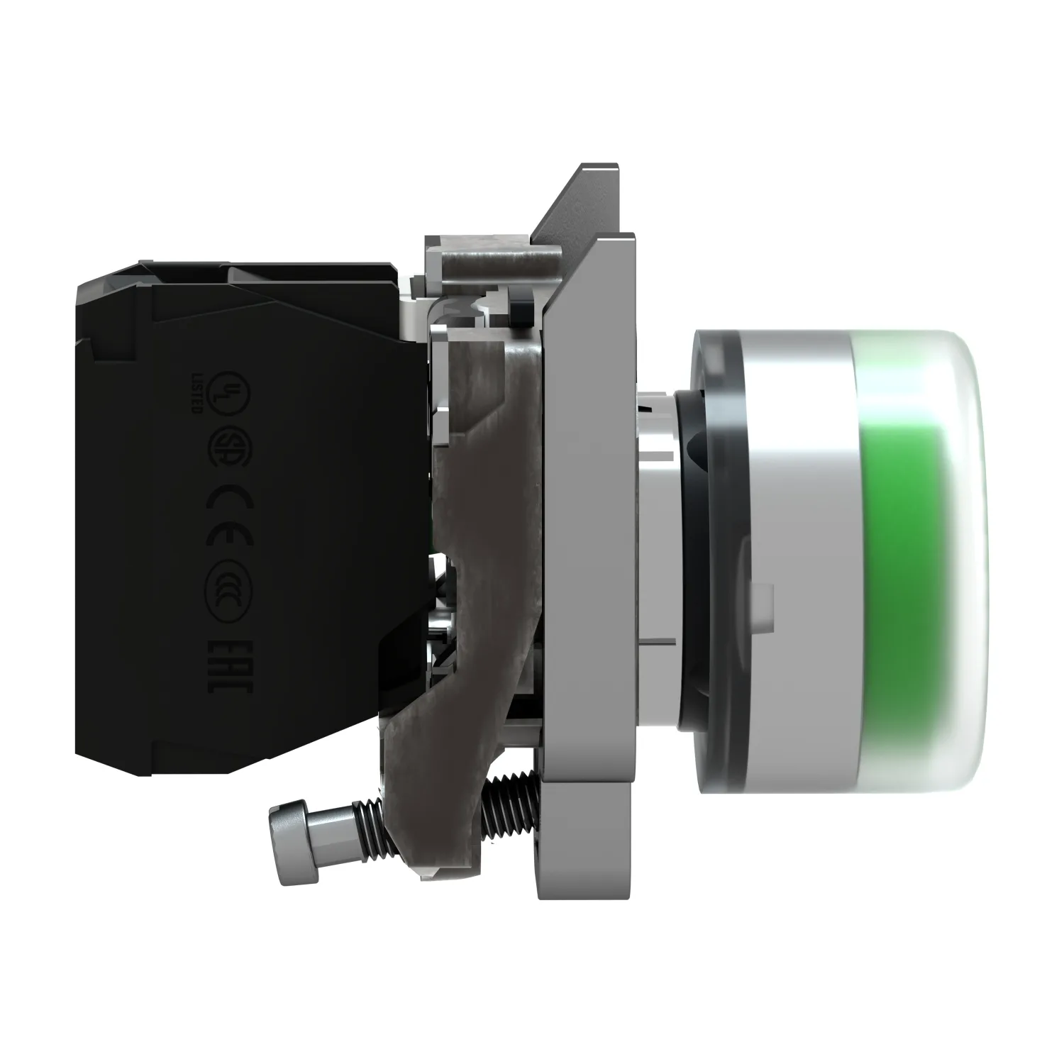 XB4BP31 - Anahtar: basmalı buton; 22mm; NO; yeşil; yok; 3A/240VAC; 0.55A/125VDC - 6