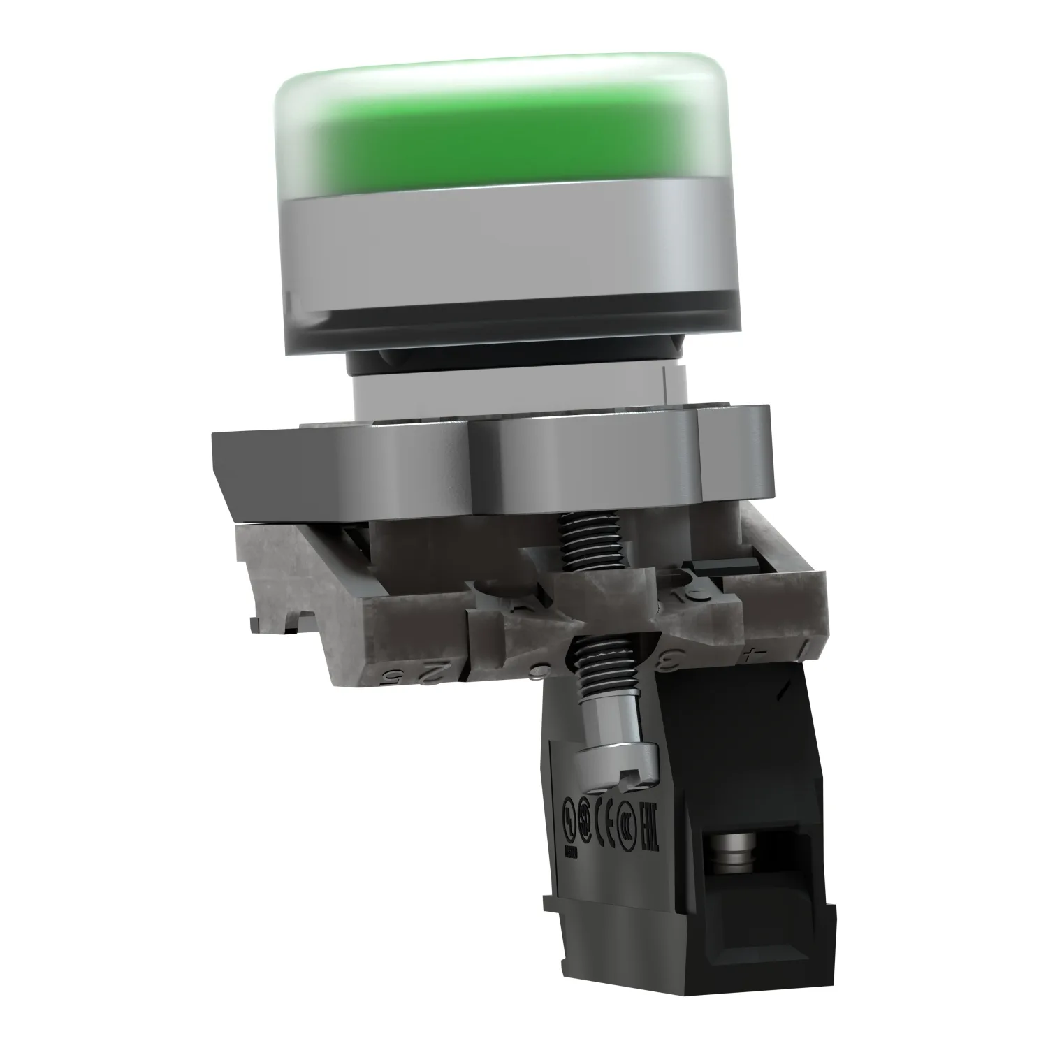 Schneider XB4BP31 - Anahtar: basmalı buton; 22mm; NO; yeşil; yok; 3A/240VAC; 0.55A/125VDC