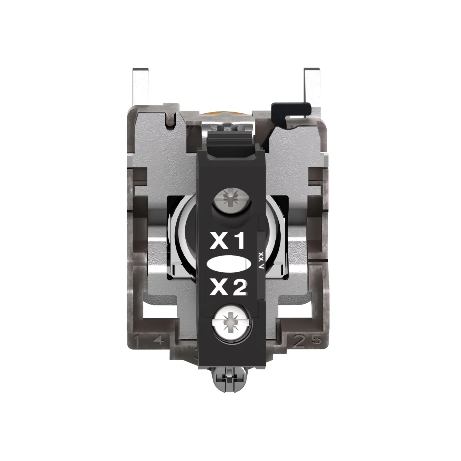 Schneider XB4BV65 - turuncu komple sinyal lambası Ø22 düz lens BA9s duylu ampul ile 250V