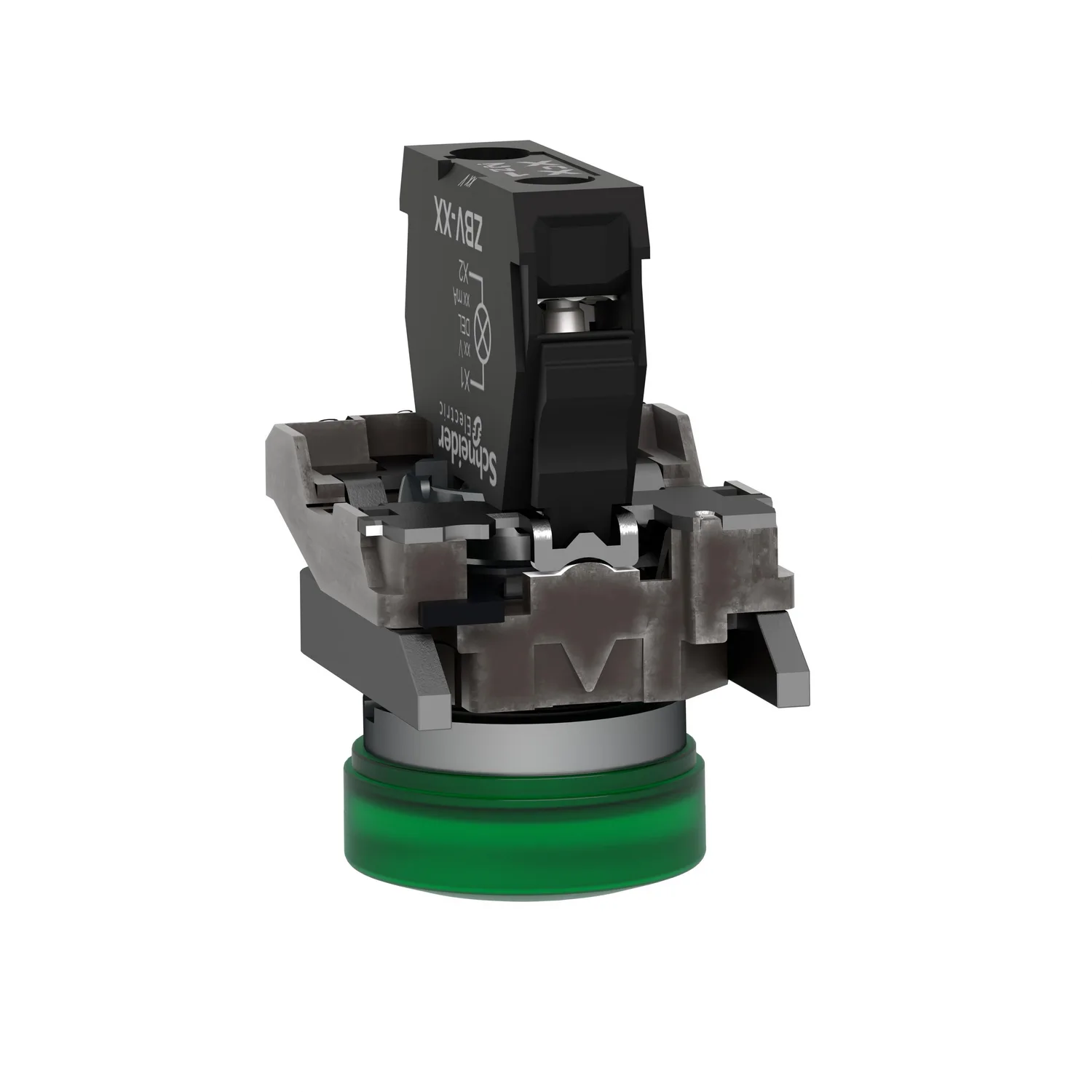 Control lamp; 22mm; Harmony XB4; Illumin: ZBVB; Ø22mm; IP66; green - 2