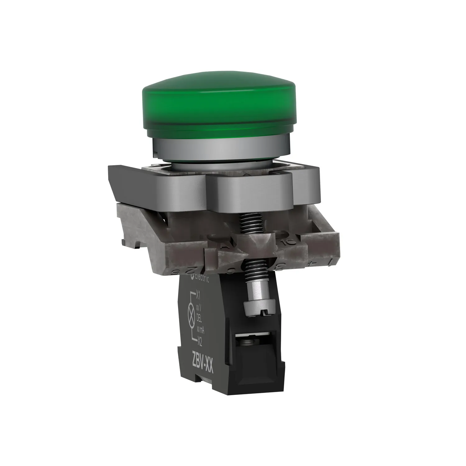 Control lamp; 22mm; Harmony XB4; Illumin: ZBVB; Ø22mm; IP66; green - 3