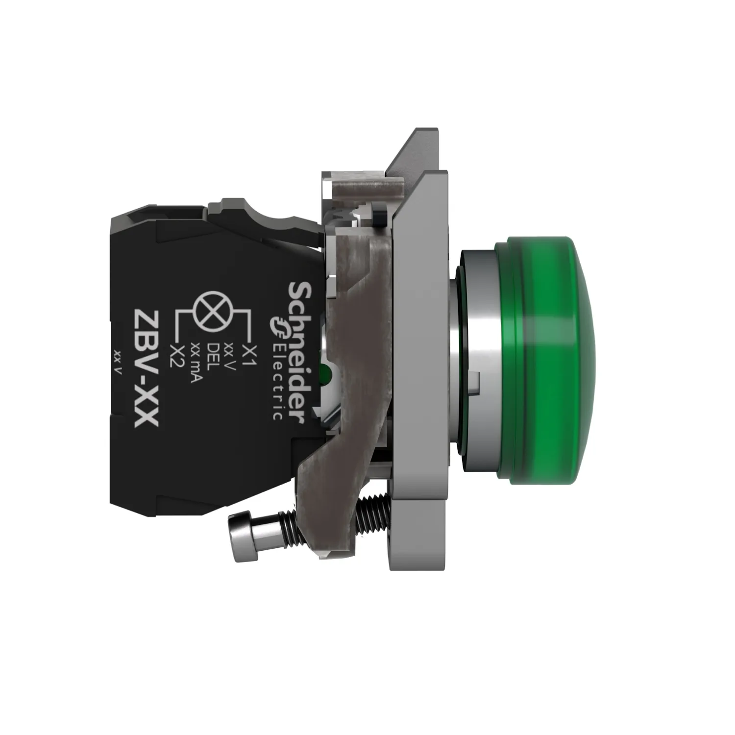 Control lamp; 22mm; Harmony XB4; Illumin: ZBVB; Ø22mm; IP66; green - 4