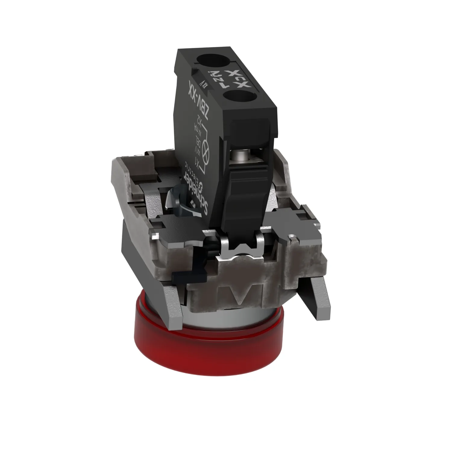 Kontrolllämpchen; 22mm; Harmony XB4; Bel: ZBVB; Ø22mm; IP66; rot - 6