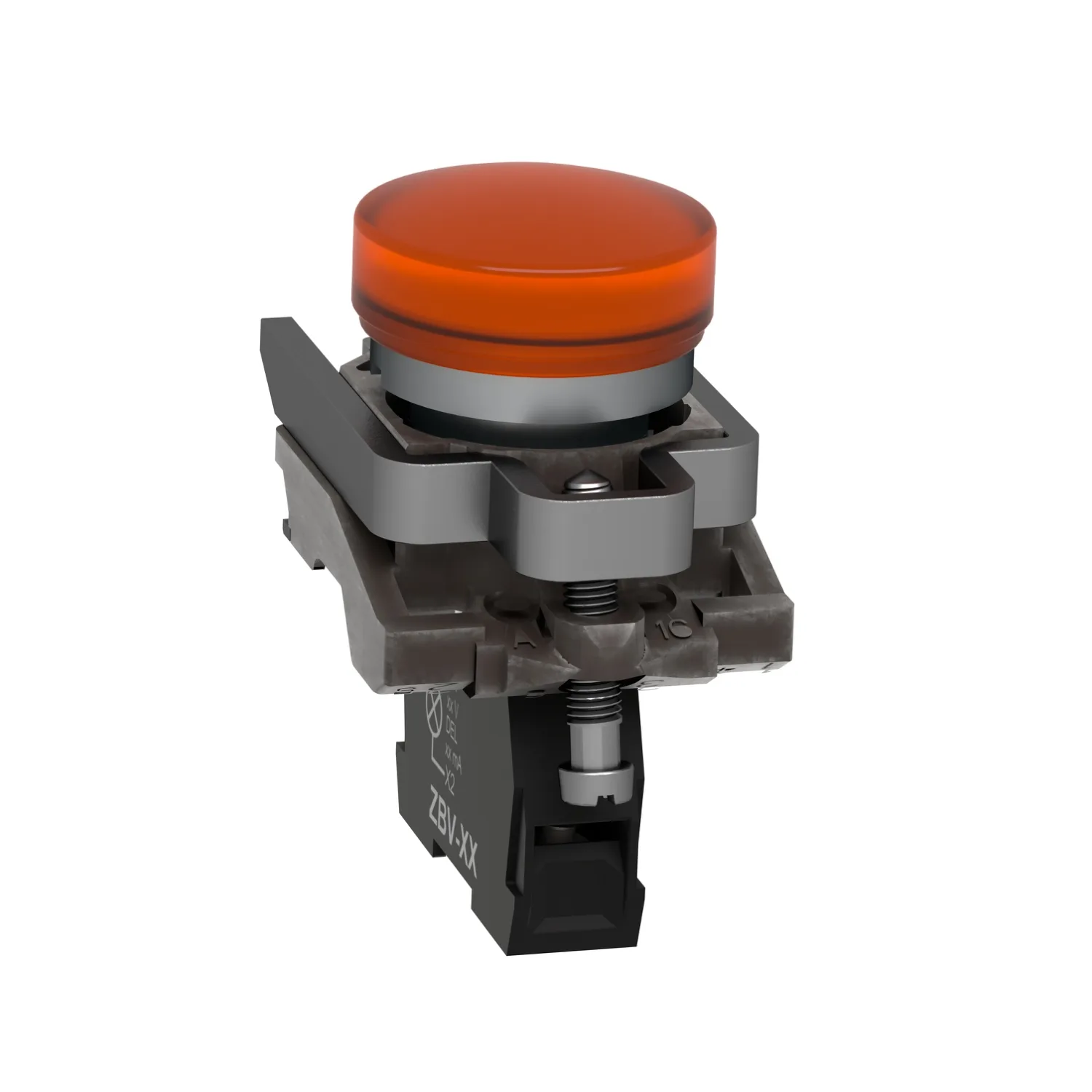 Control lamp; 22mm; Harmony XB4; Illumin: ZBVB; Ø22mm; IP66; orange - 4