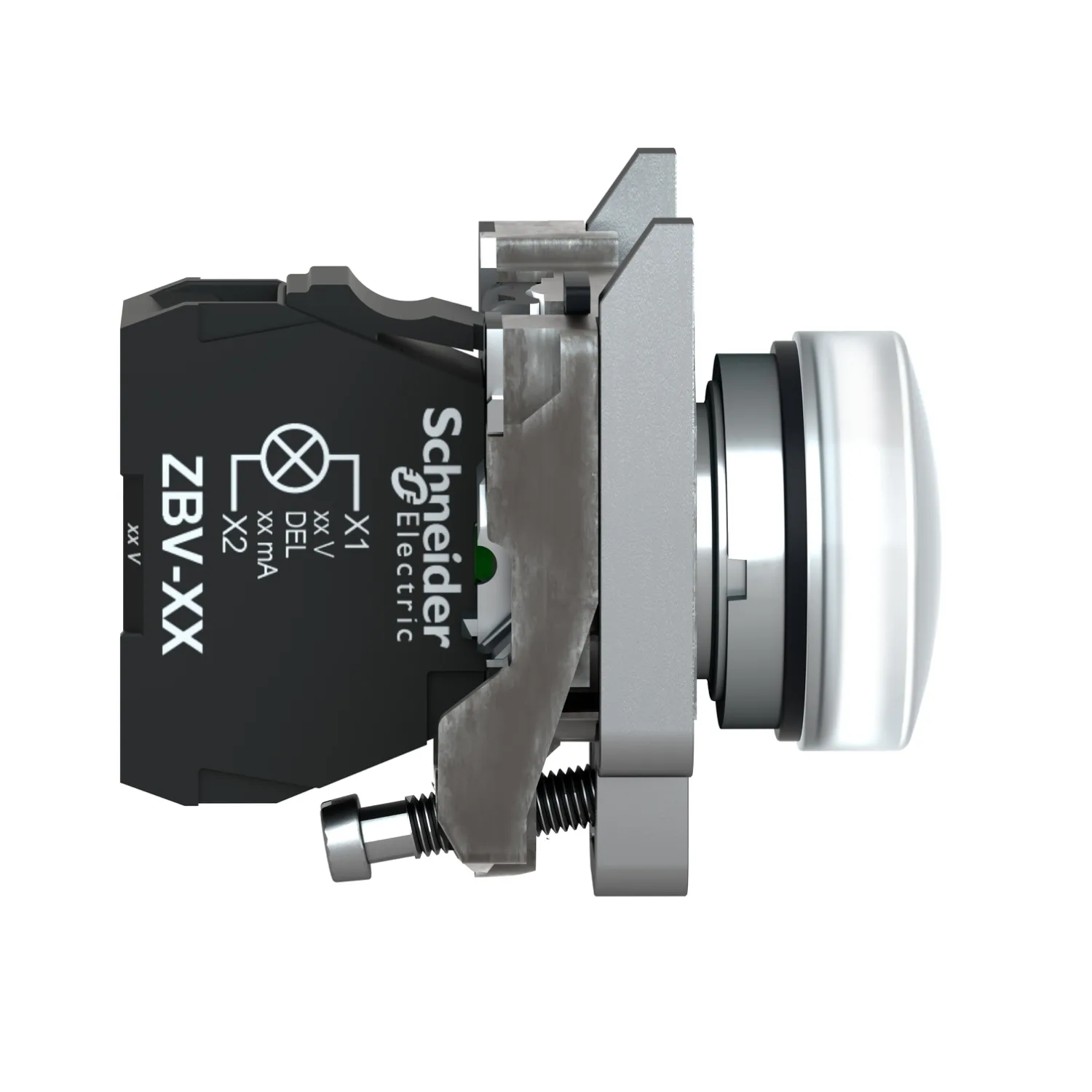 XB4BVM1 - İkaz lambası; 22mm; Harmony XB4; Aydınlatma: ZBVM; Ø22mm; IP66; beyaz - 2