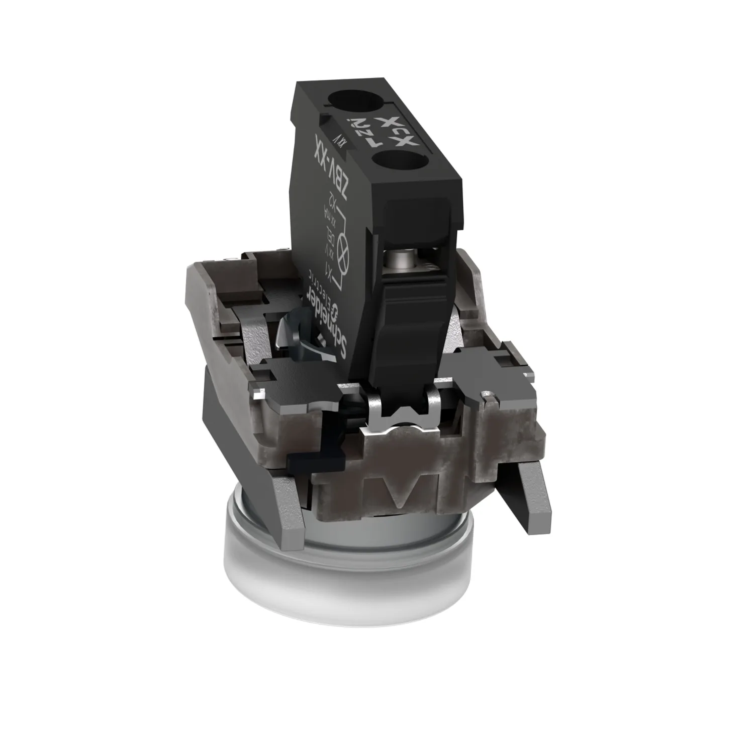 Schneider XB4BVM1 - İkaz lambası; 22mm; Harmony XB4; Aydınlatma: ZBVM; Ø22mm; IP66; beyaz