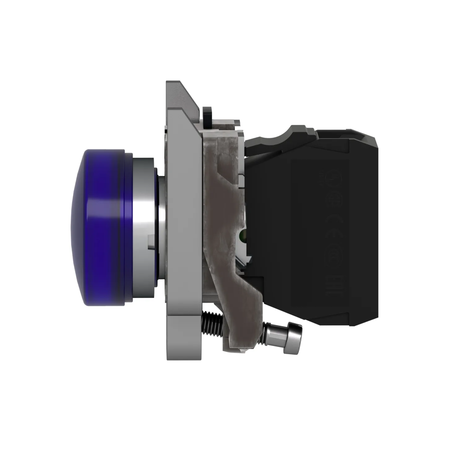 XB4BVM6 - İkaz lambası; 22mm; Harmony XB4; Aydınlatma: ZBVM; Ø22mm; IP66; mavi - 3