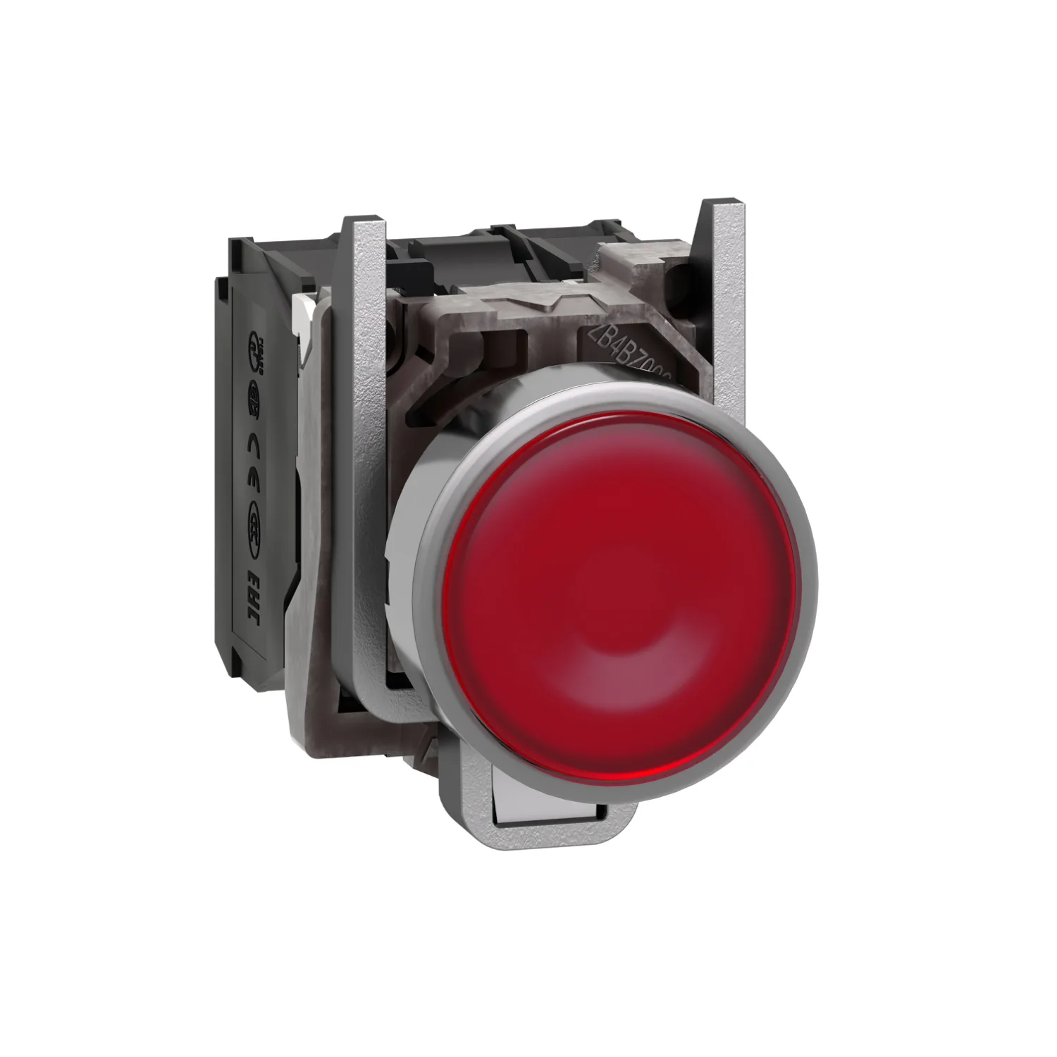 Schneider XB4BW34B5 - Şalter: basmalı buton; 22mm; Sabit poz: 1; NC + NO; kırmızı; LED; 24V; IP66