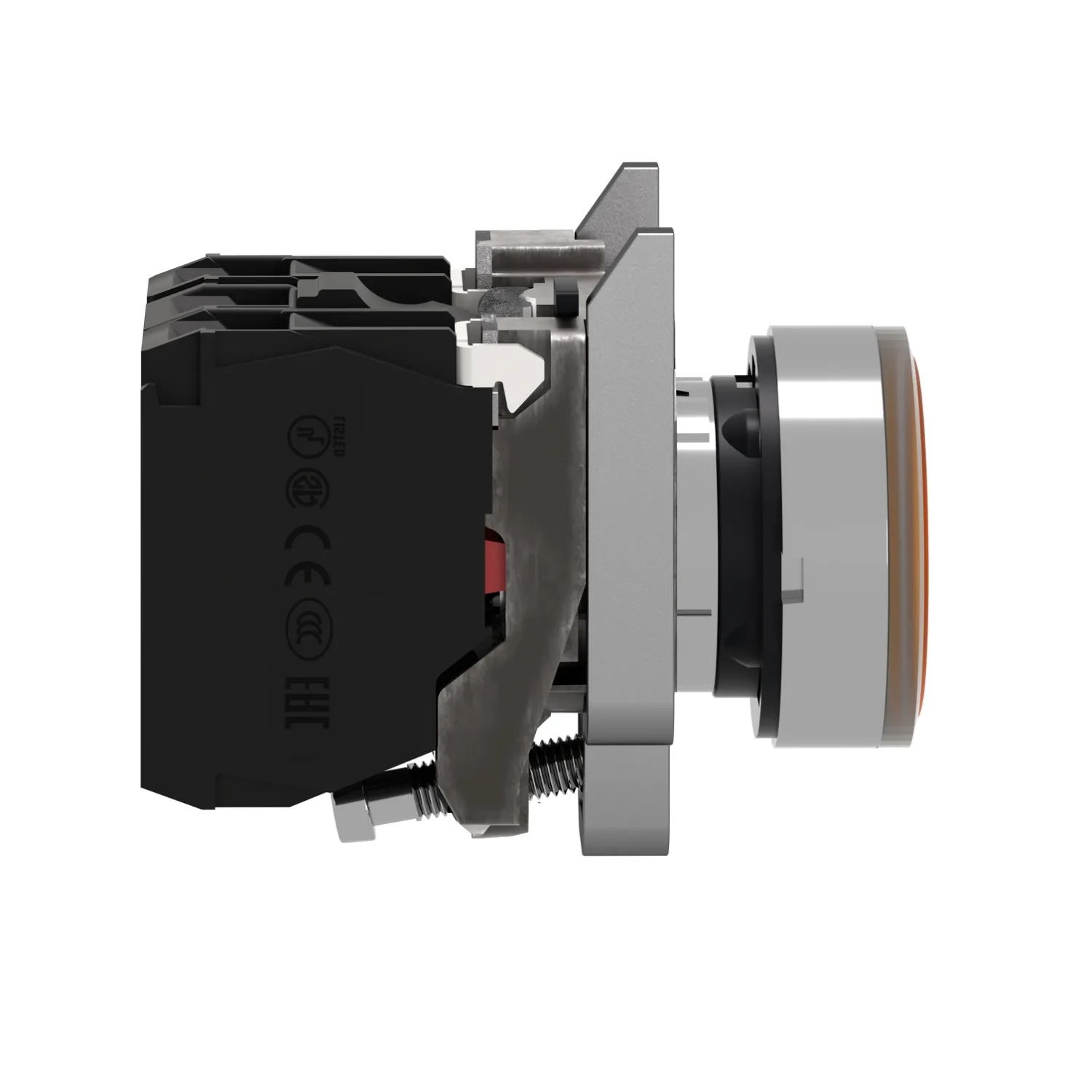 Commutateur: bouton-poussoir; 22mm; Pos.stab: 1; NC + NO; orange - 2