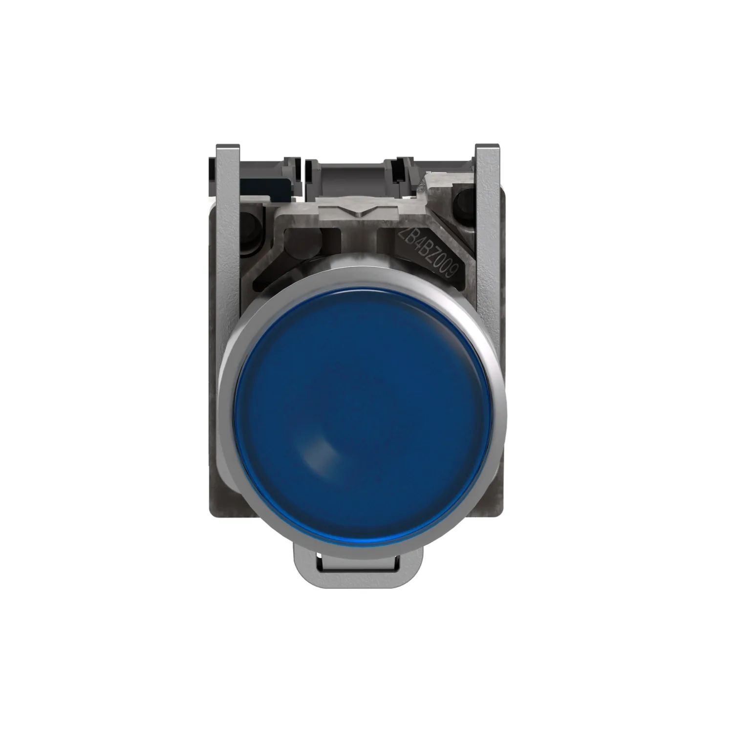 Commutateur: bouton-poussoir; 22mm; Pos.stab: 1; NC + NO; bleu; LED - 3