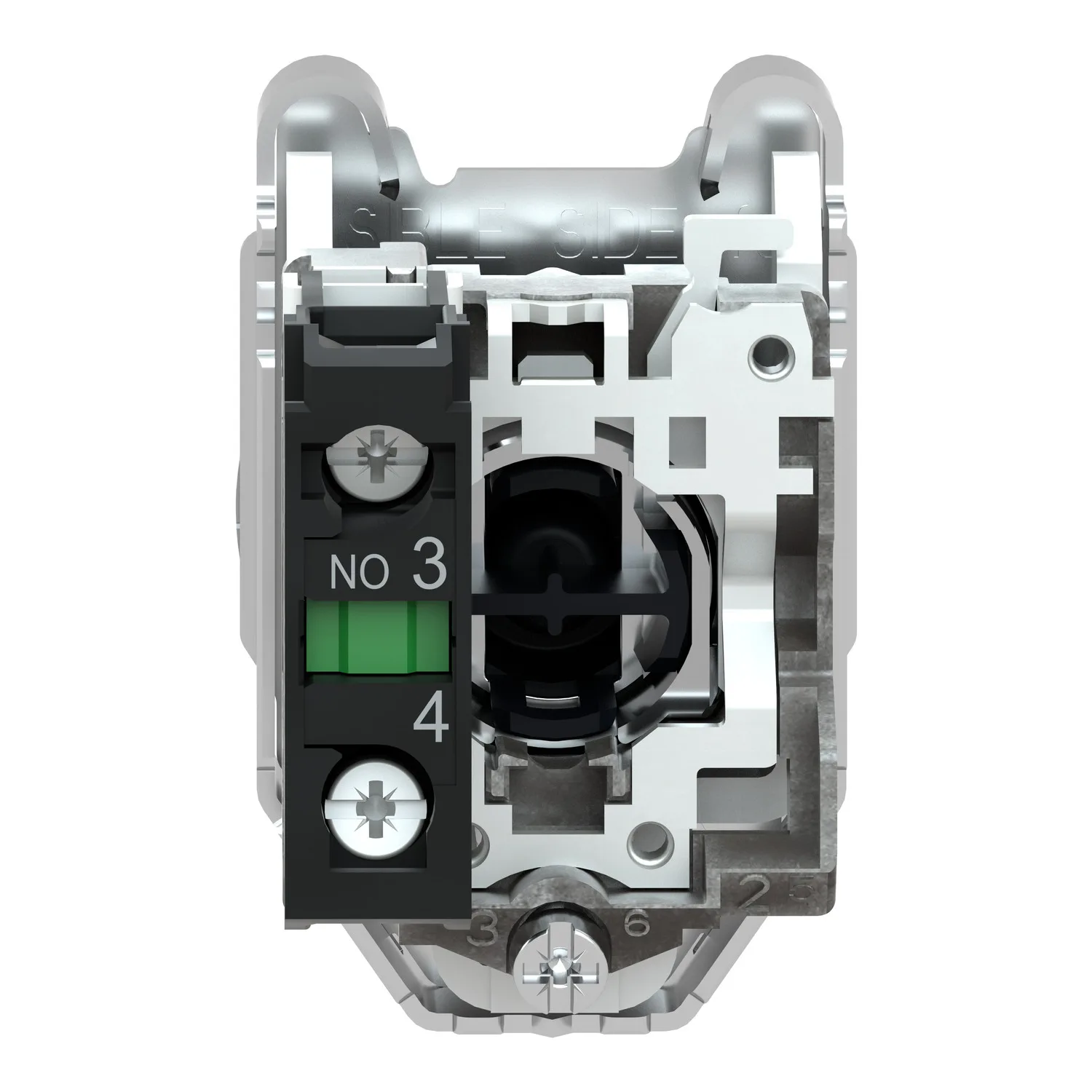 XB4FA21 - Spring-return pushbutton Black 1 NO - 2