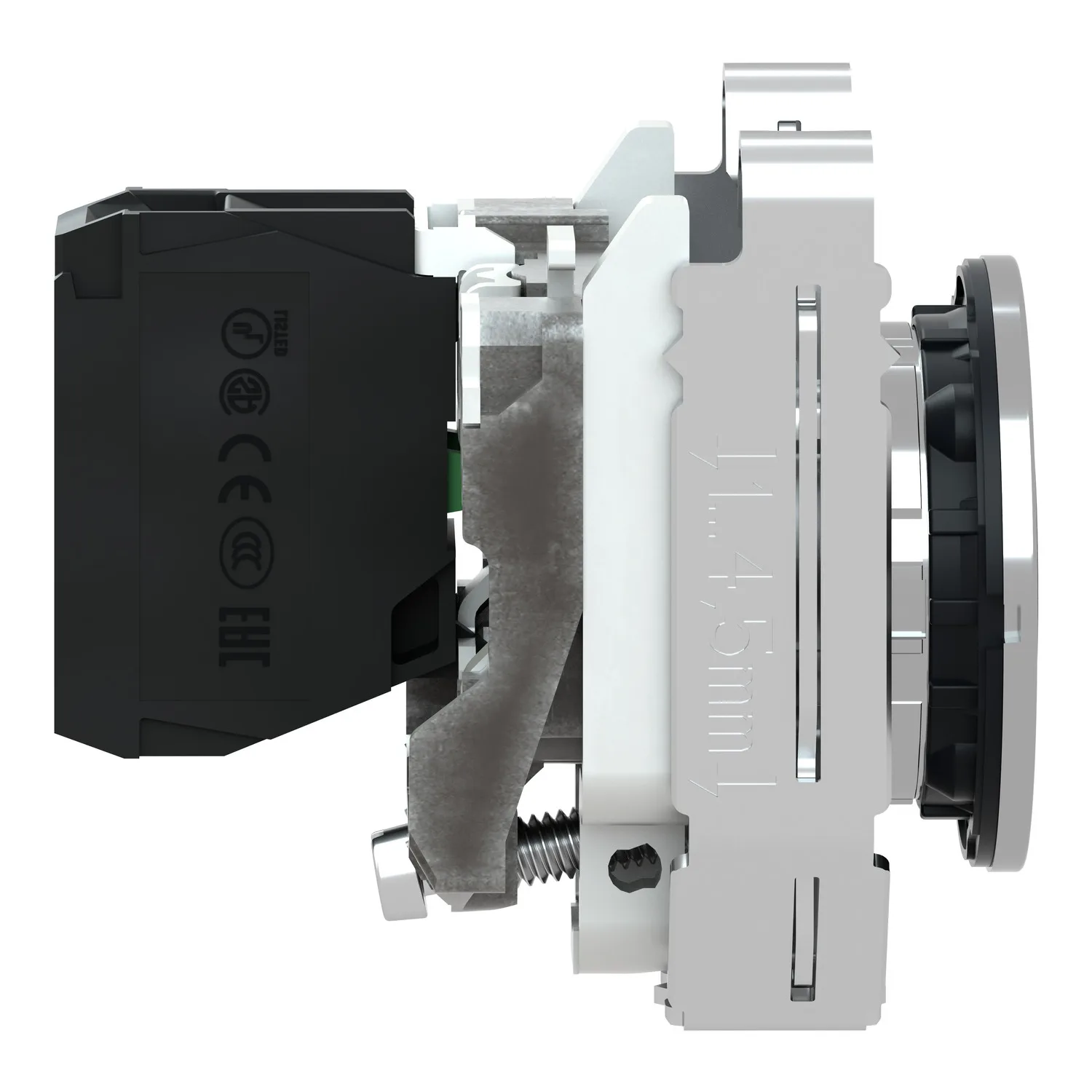 XB4FA21 - Spring-return pushbutton Black 1 NO - 3