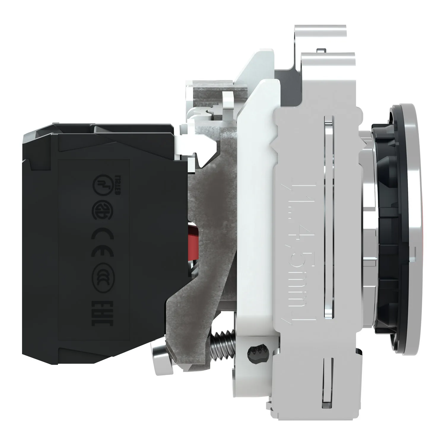 Schneider XB4FA42 - Drucktaster, Harmony XB4F, Metall, 30mm, rot, unbeschriftet, tastend, Schraubklemme, 1Ö