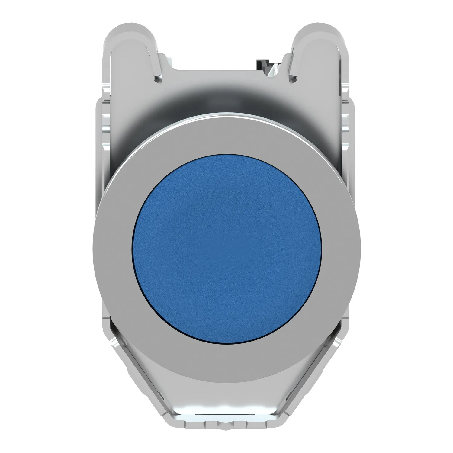 Drucktaster, Harmony XB4F, Metall, 30mm, blau, unbeschriftet, tastend, Schraubklemme, 1S - 3