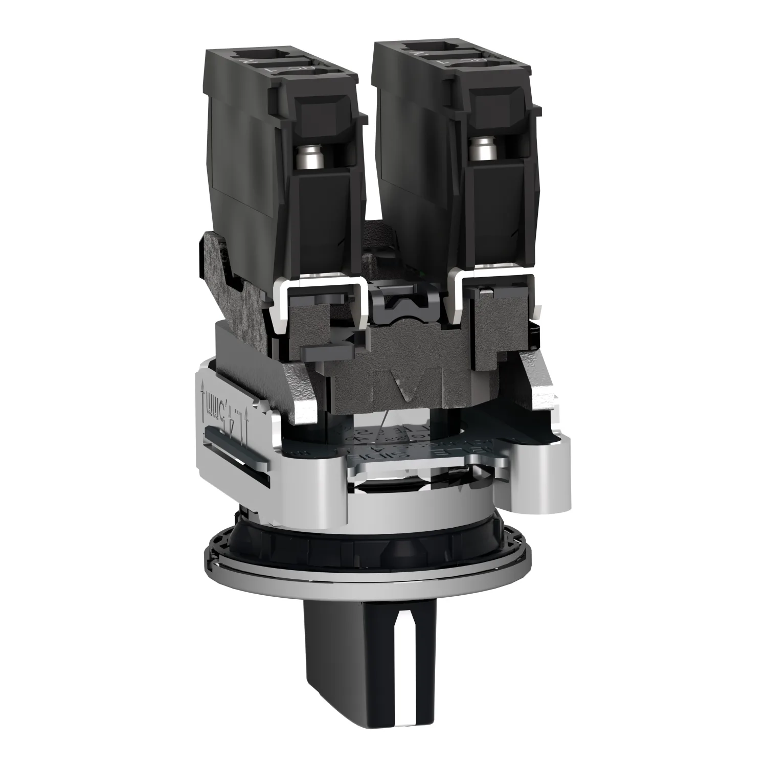 XB4FD53 - Black Selector switch 1 NA+1 NO - 3