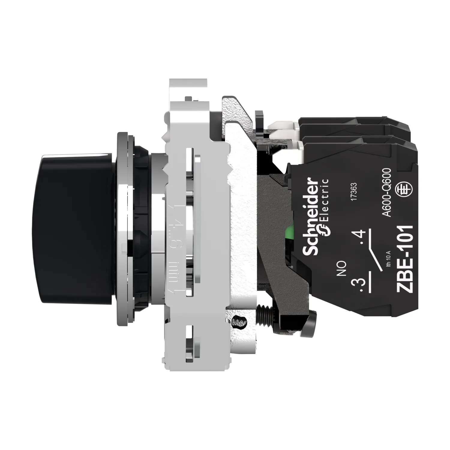 XB4FD53 - Black Selector switch 1 NA+1 NO - 4