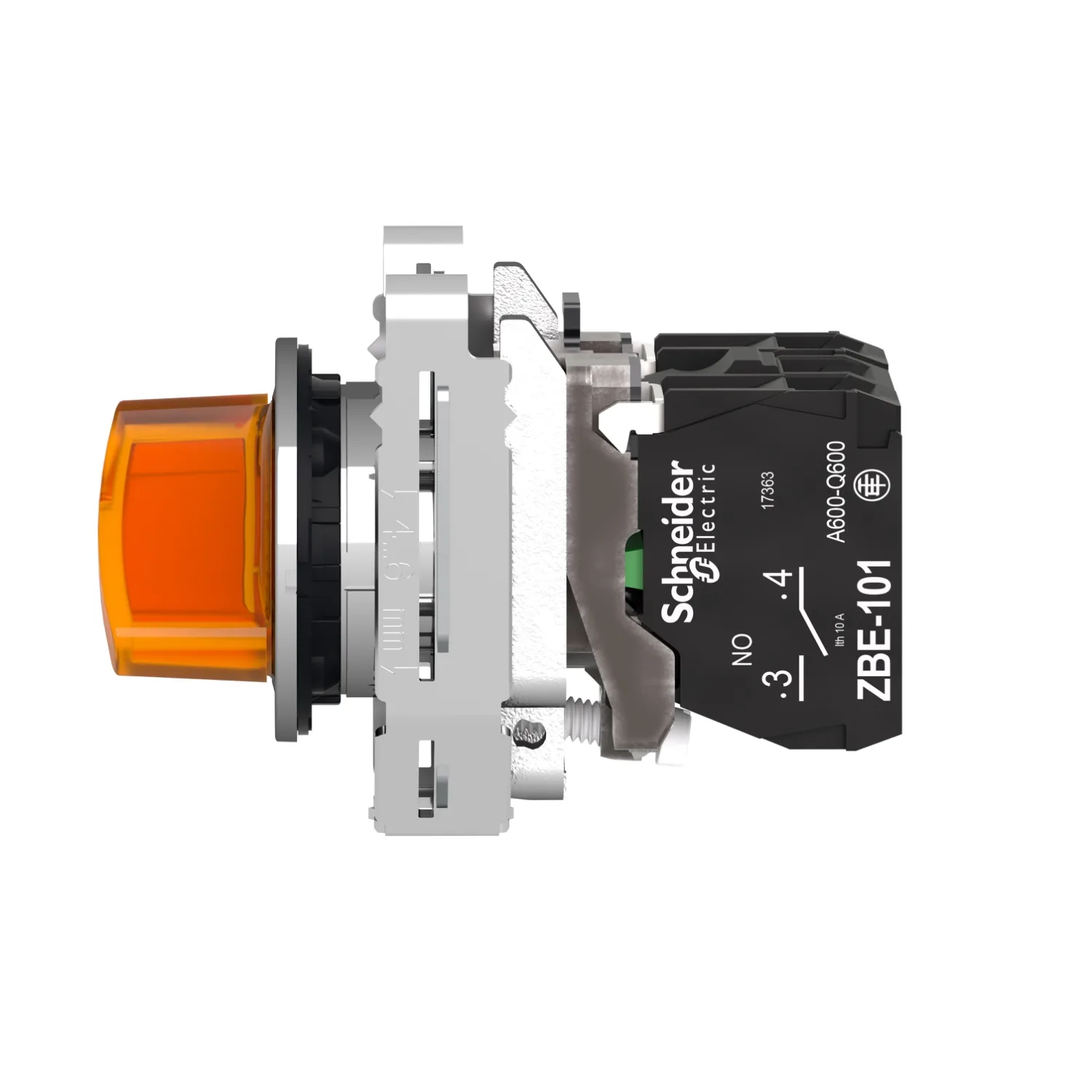 XB4FK125M5 - Işıklı, Mandal buton LED 230 VAC Sarı 1 NA+1 NK - 5